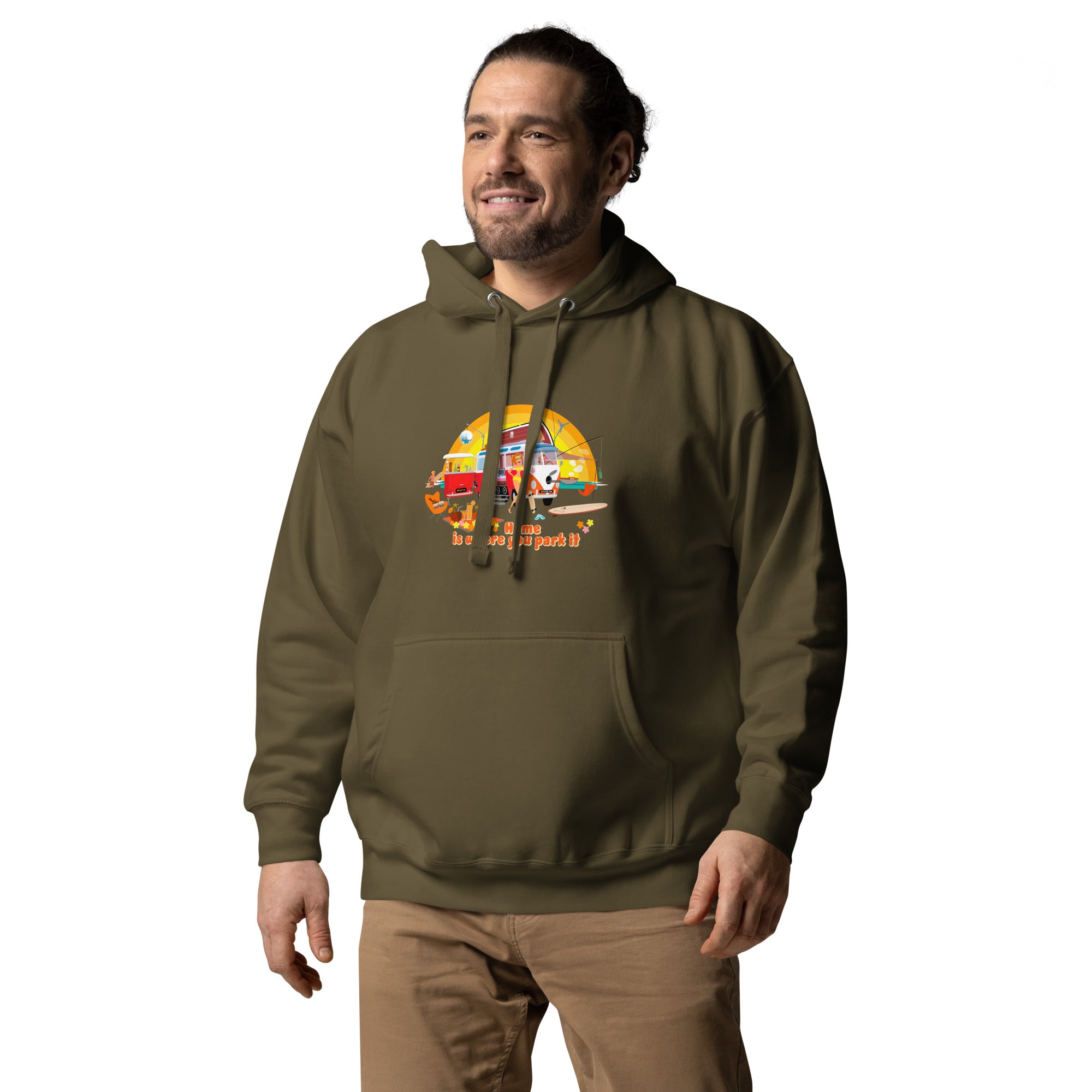 Unisex Cotton Hoodie Ultra Combi Home is where you park it