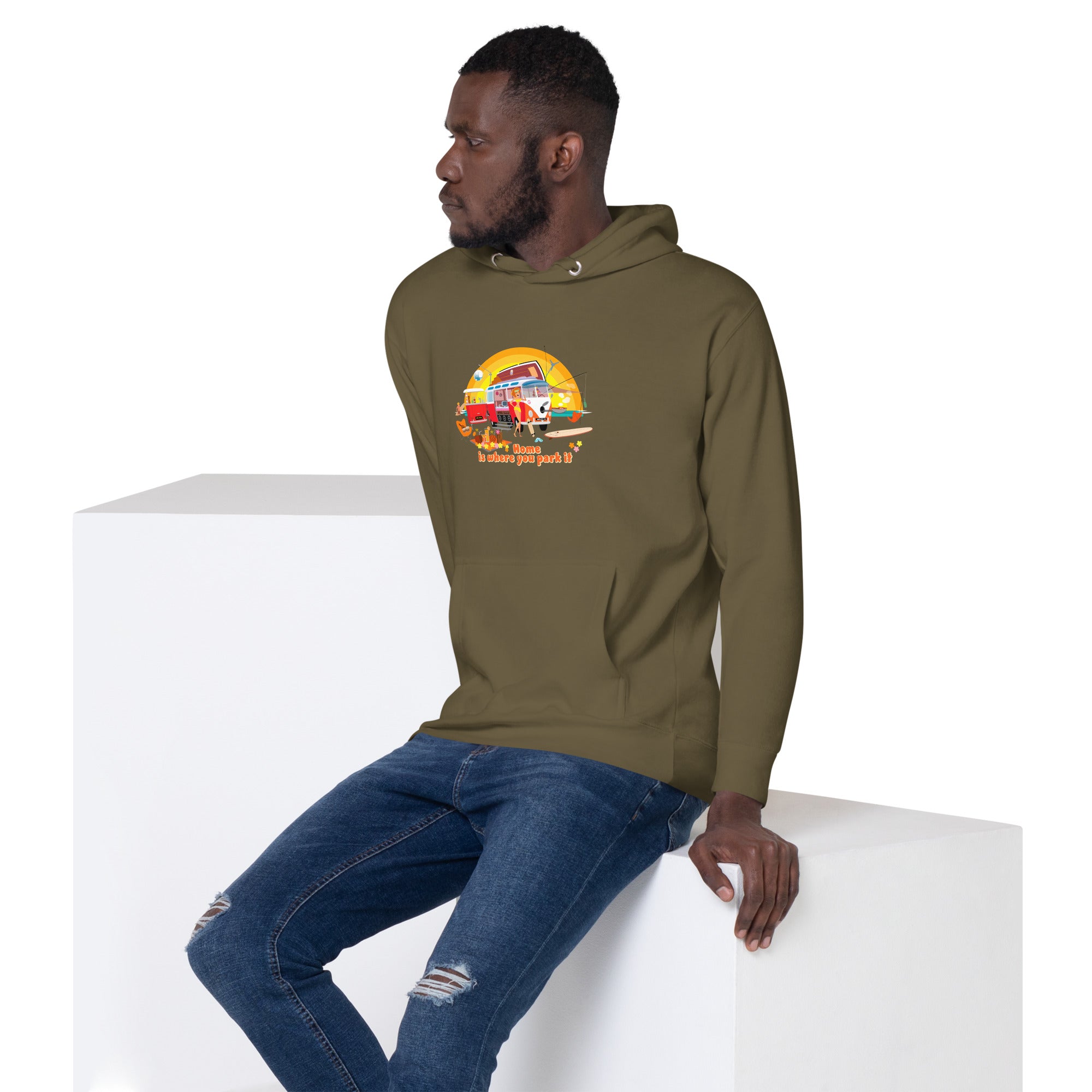 Unisex Cotton Hoodie Ultra Combi Home is where you park it