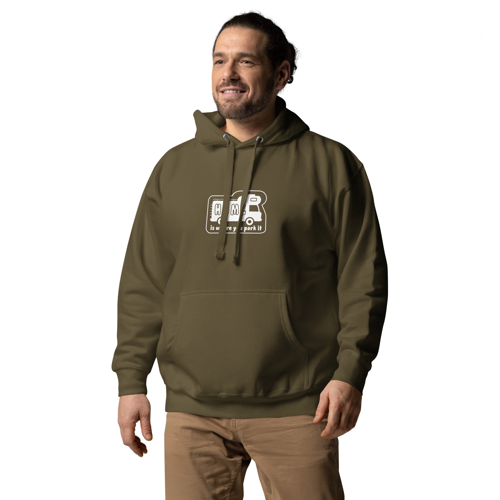 Unisex Cotton Hoodie White Camper Van Home is where you park it