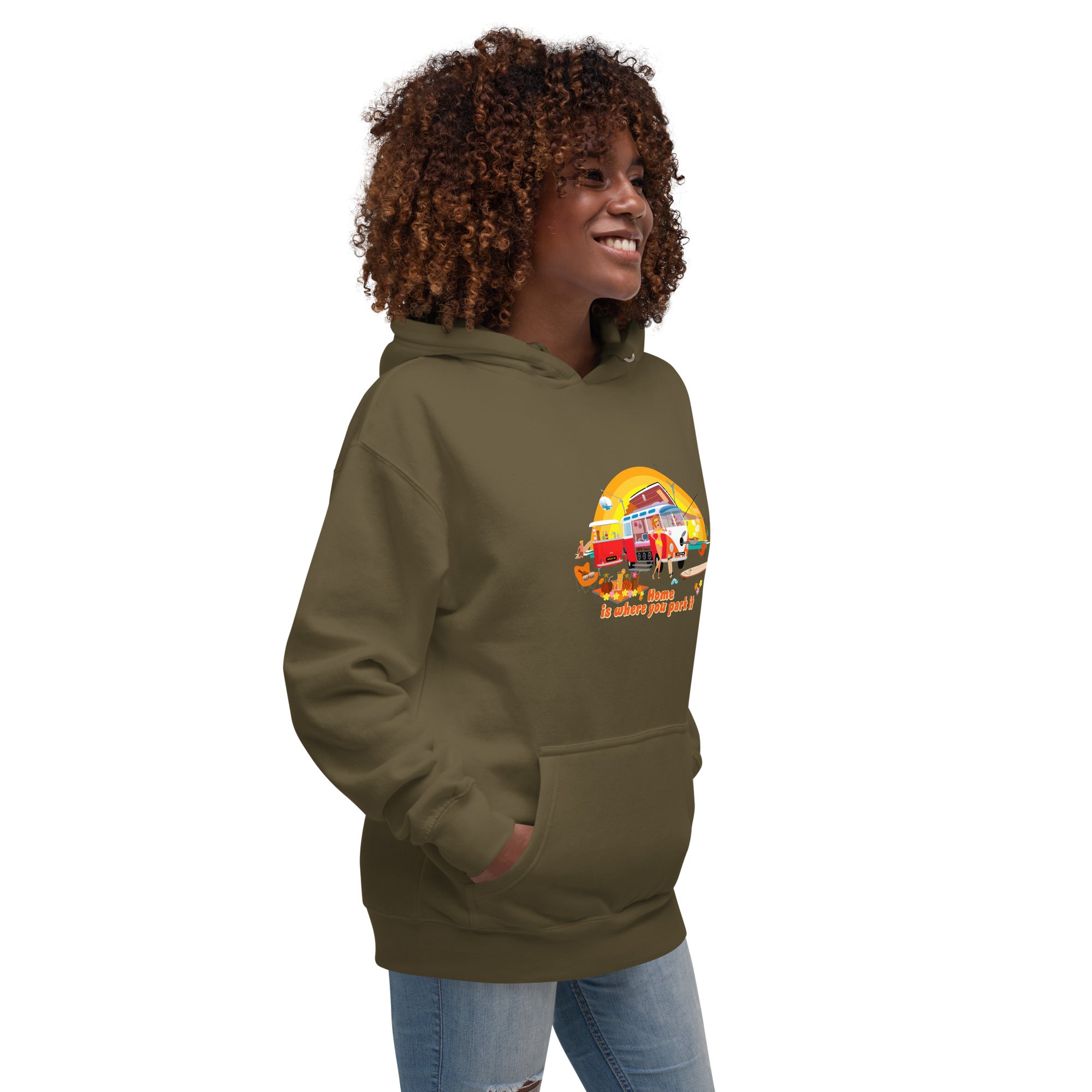 Unisex Cotton Hoodie Ultra Combi Home is where you park it