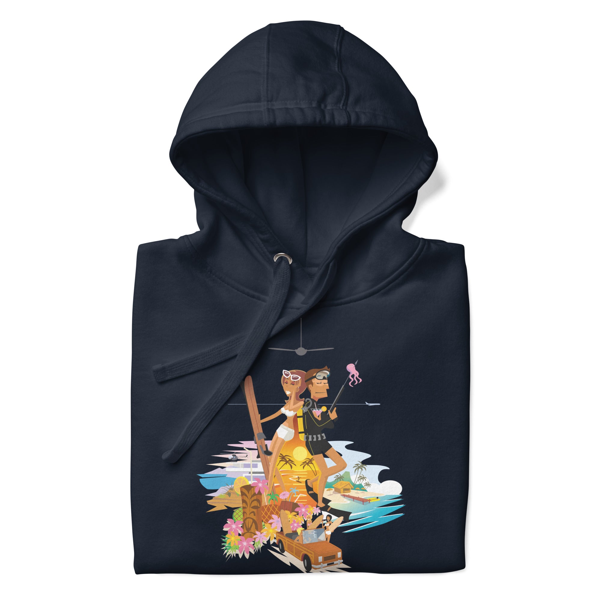 Sweat à capuche unisexe en coton License to Chill Vamos a la Playa