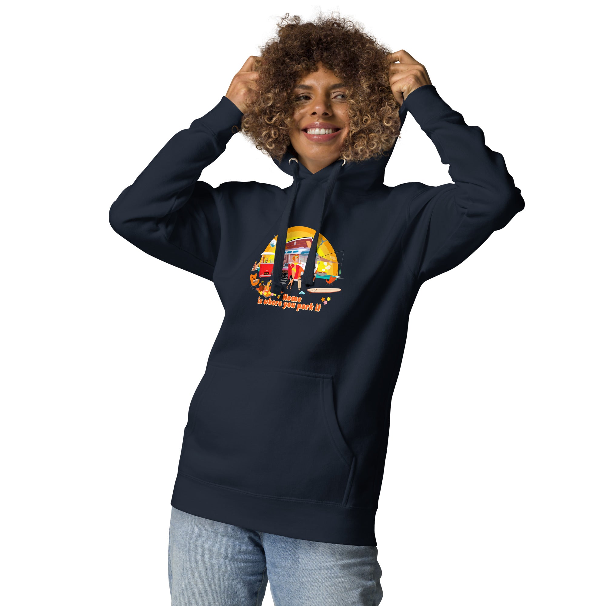 Unisex Cotton Hoodie Ultra Combi Home is where you park it