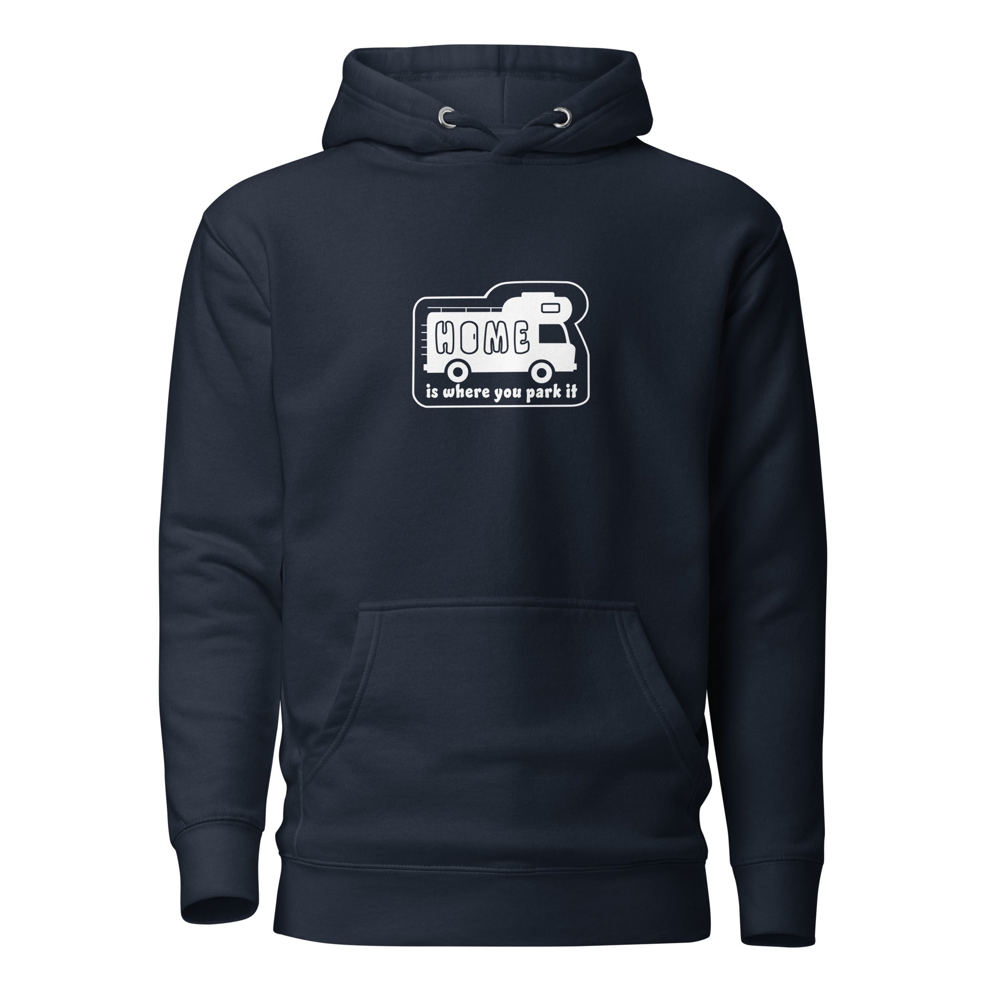 Unisex Cotton Hoodie White Camper Van Home is where you park it