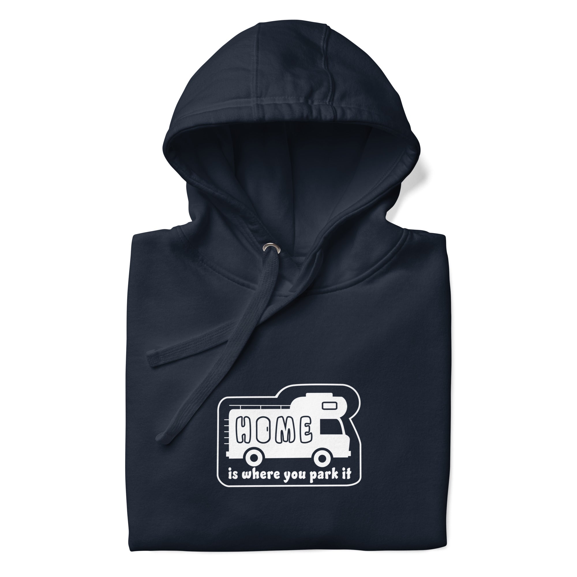 Unisex Cotton Hoodie White Camper Van Home is where you park it