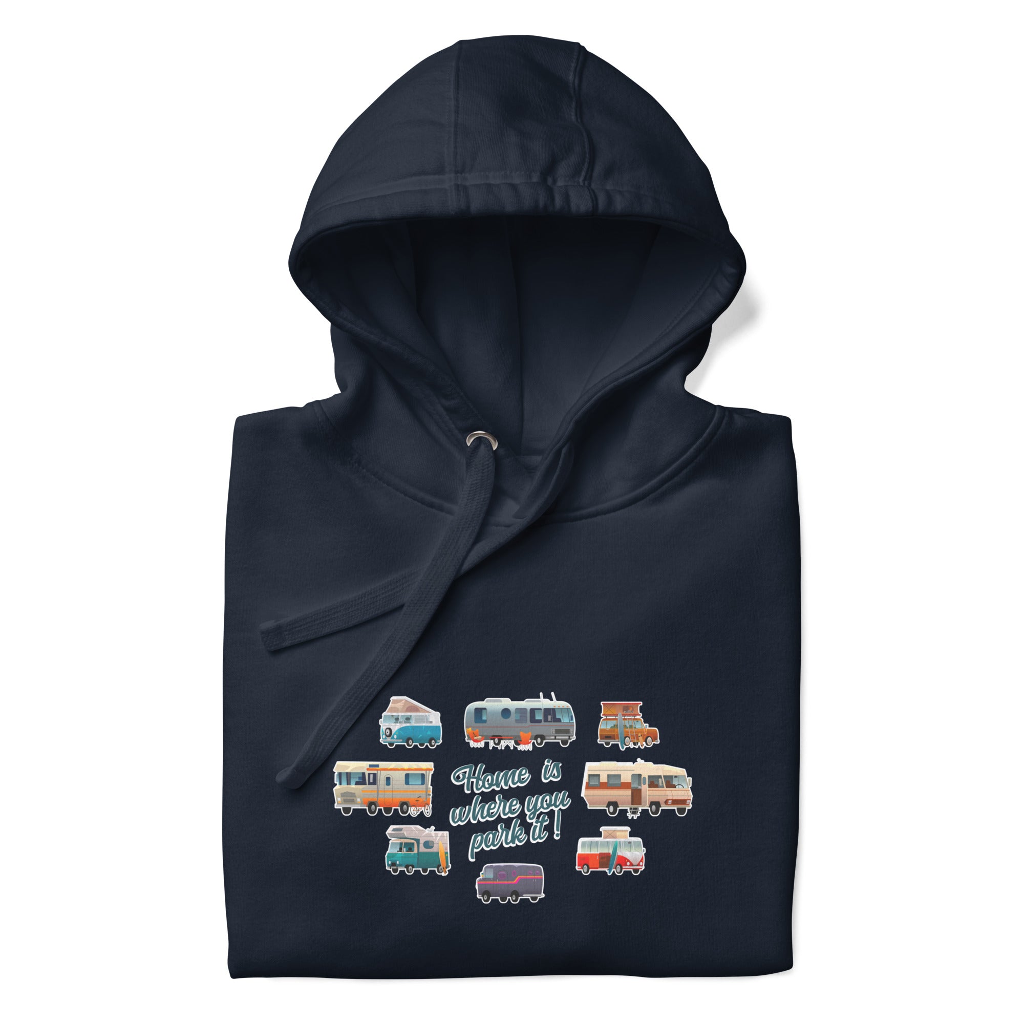 Unisex Cotton Hoodie Square Vintage Campers