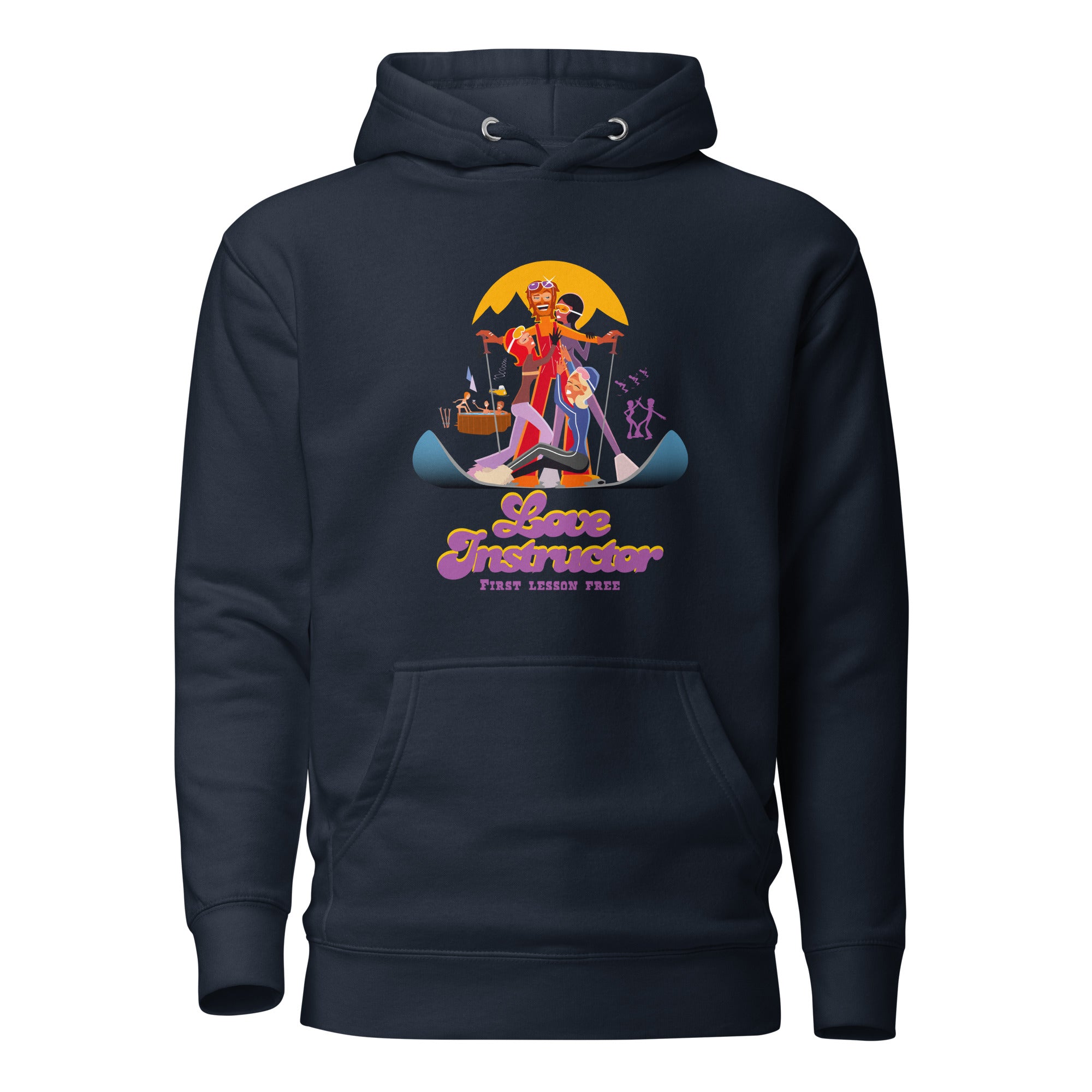 Sweat à capuche unisexe en coton Love Instructor First Lesson free