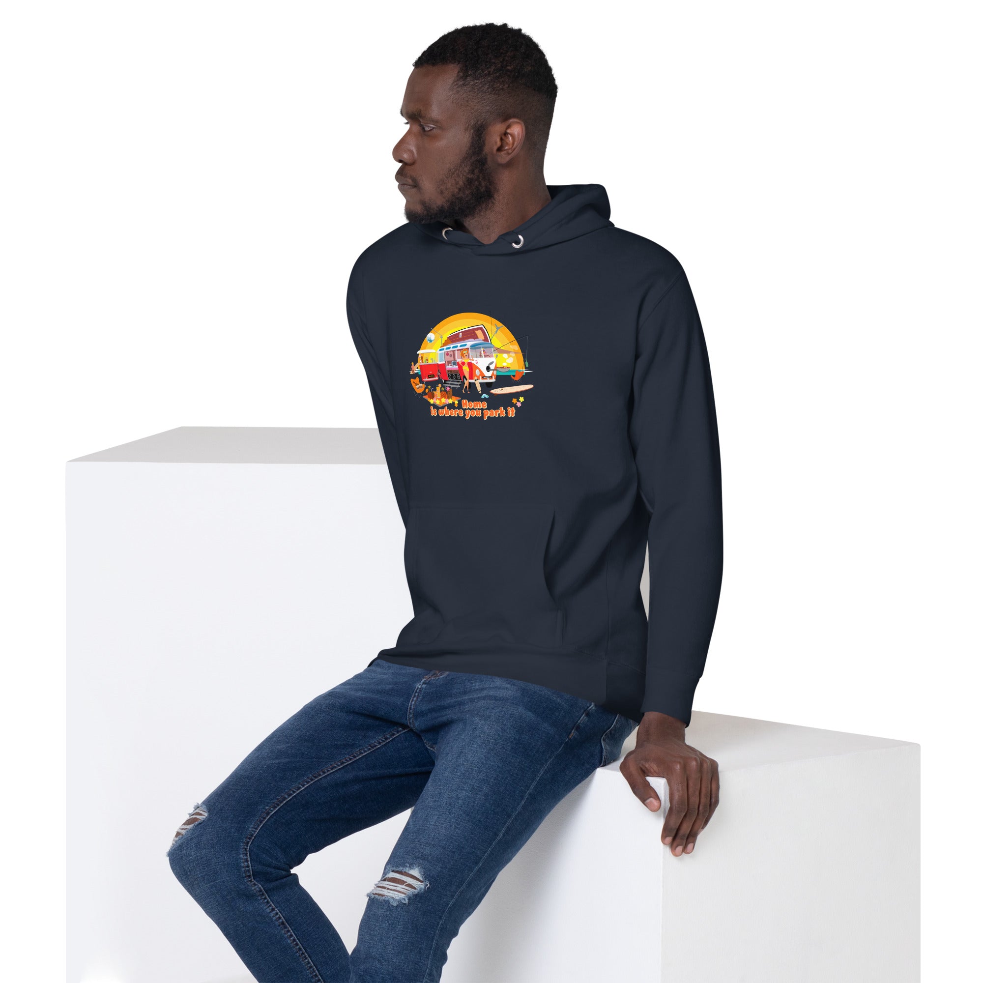 Unisex Cotton Hoodie Ultra Combi Home is where you park it