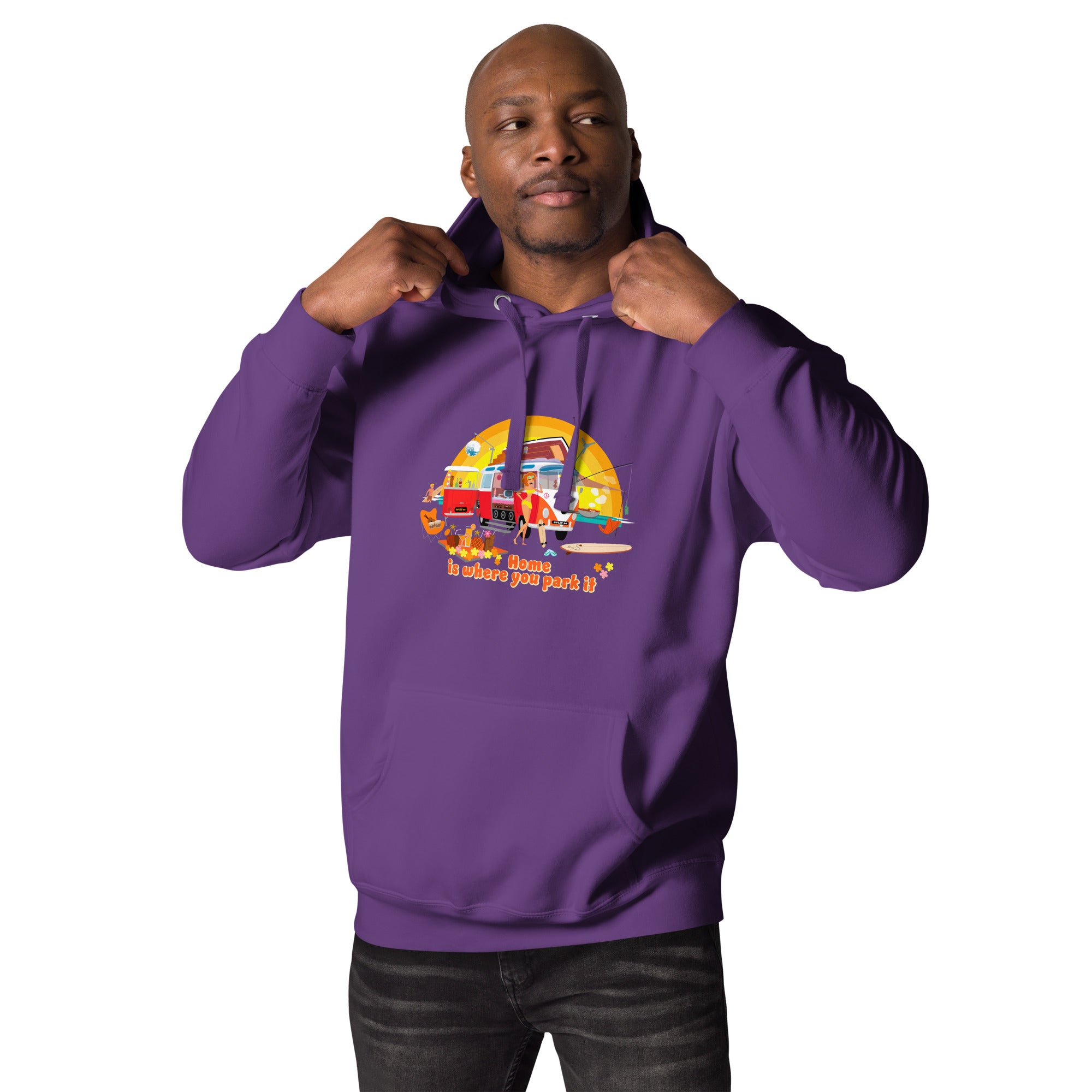 Unisex Cotton Hoodie Ultra Combi Home is where you park it