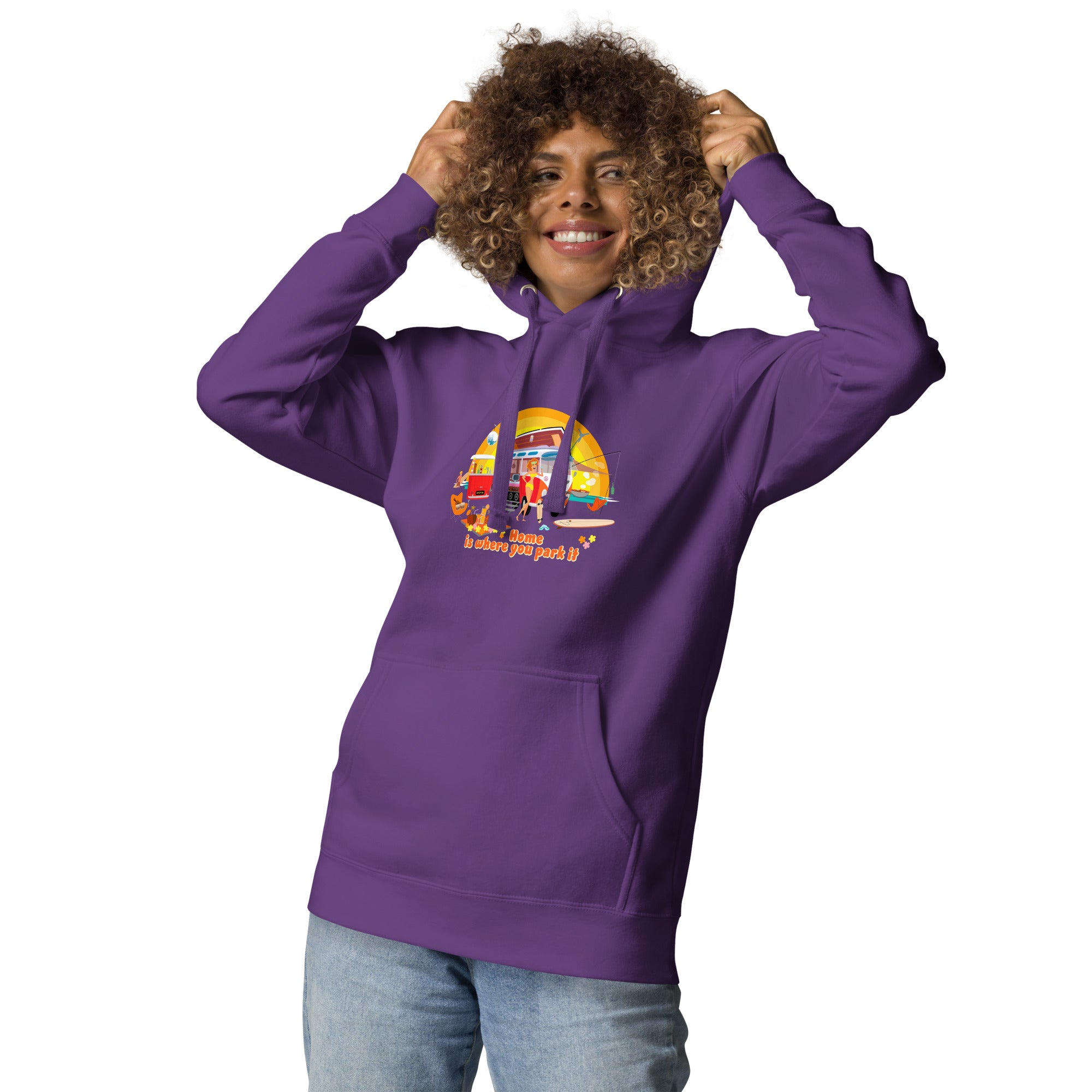 Unisex Cotton Hoodie Ultra Combi Home is where you park it