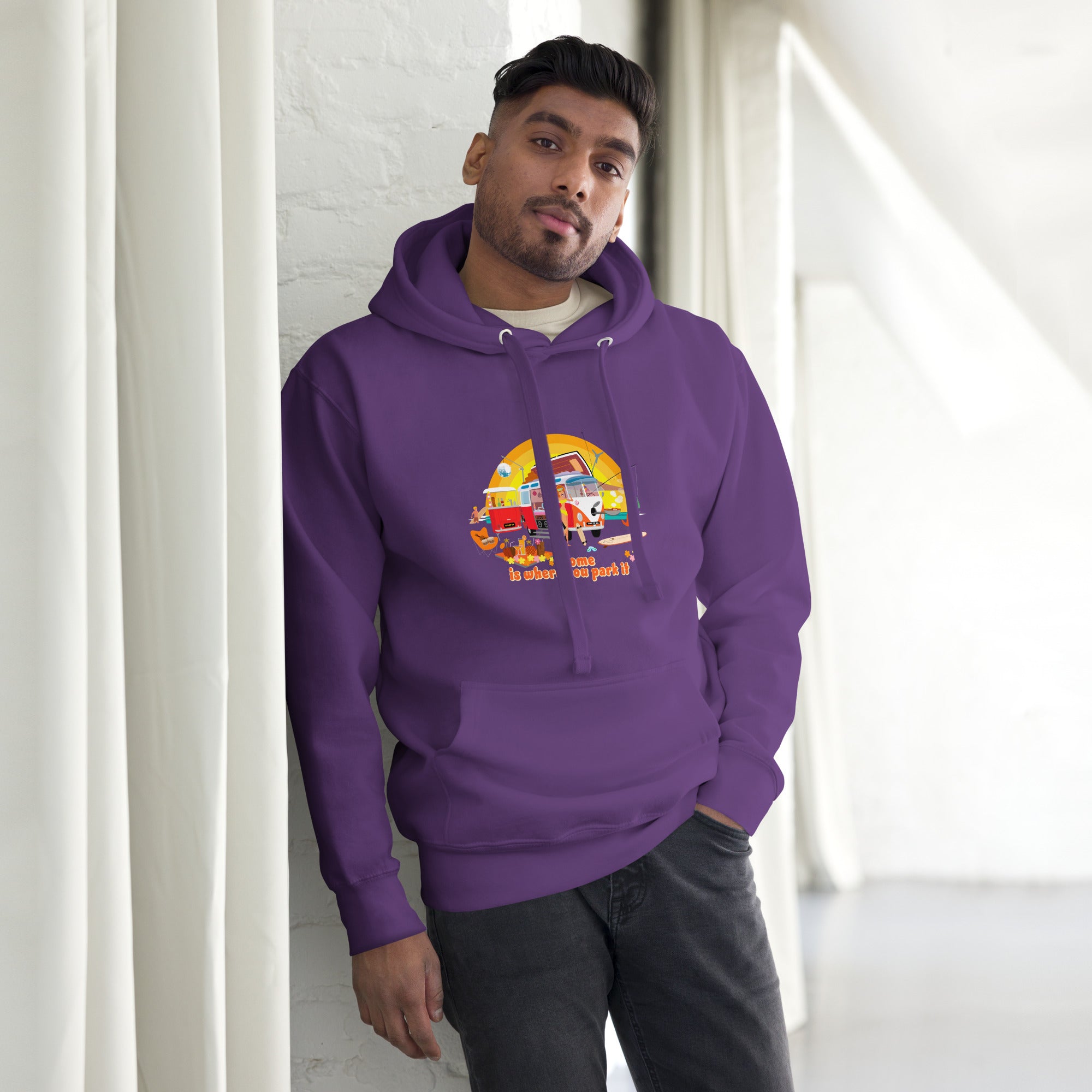 Unisex Cotton Hoodie Ultra Combi Home is where you park it