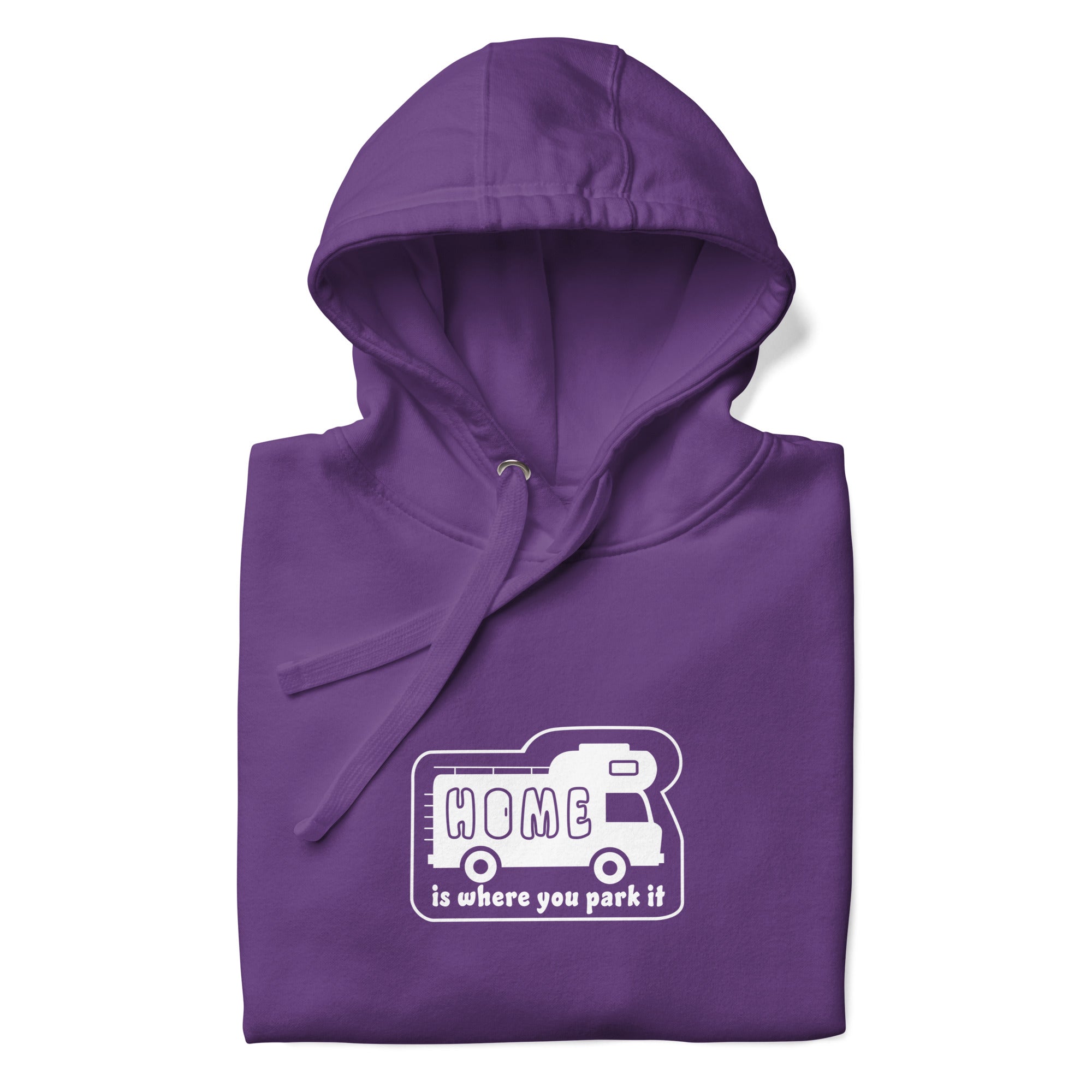 Unisex Cotton Hoodie White Camper Van Home is where you park it