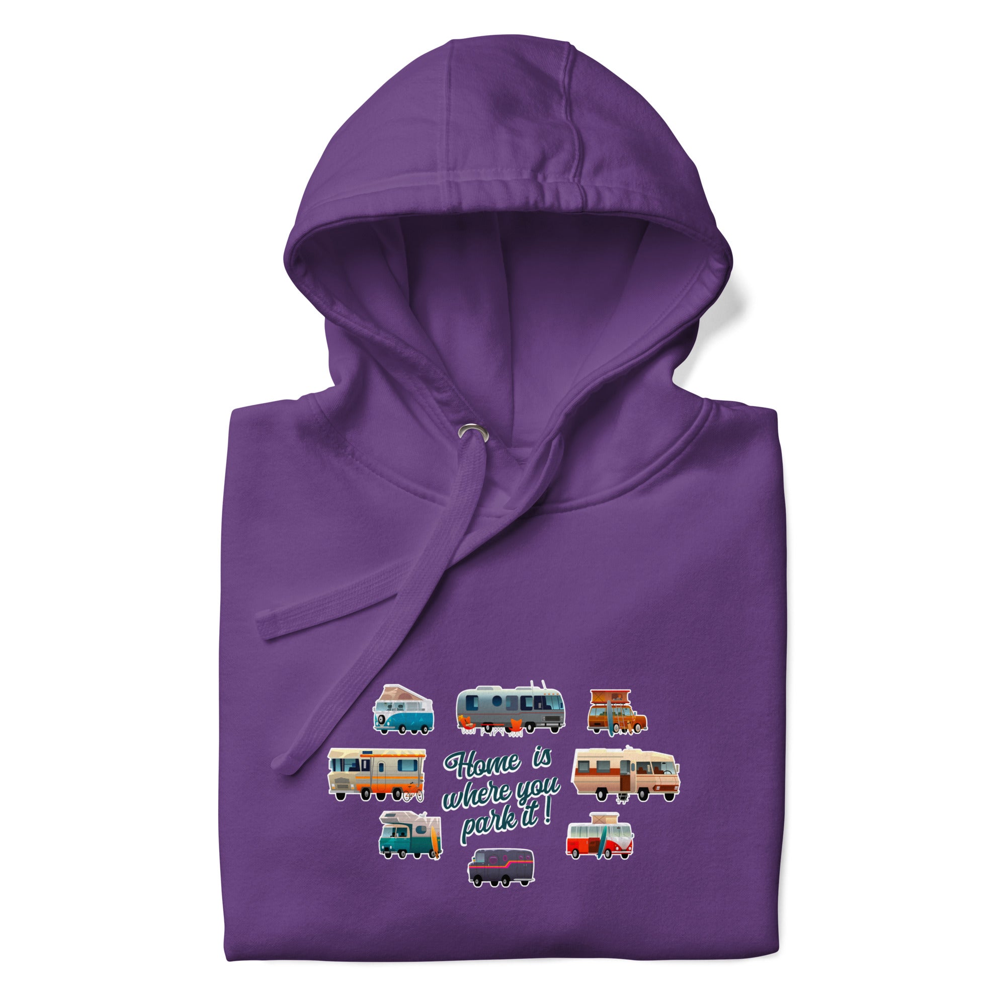 Unisex Cotton Hoodie Square Vintage Campers