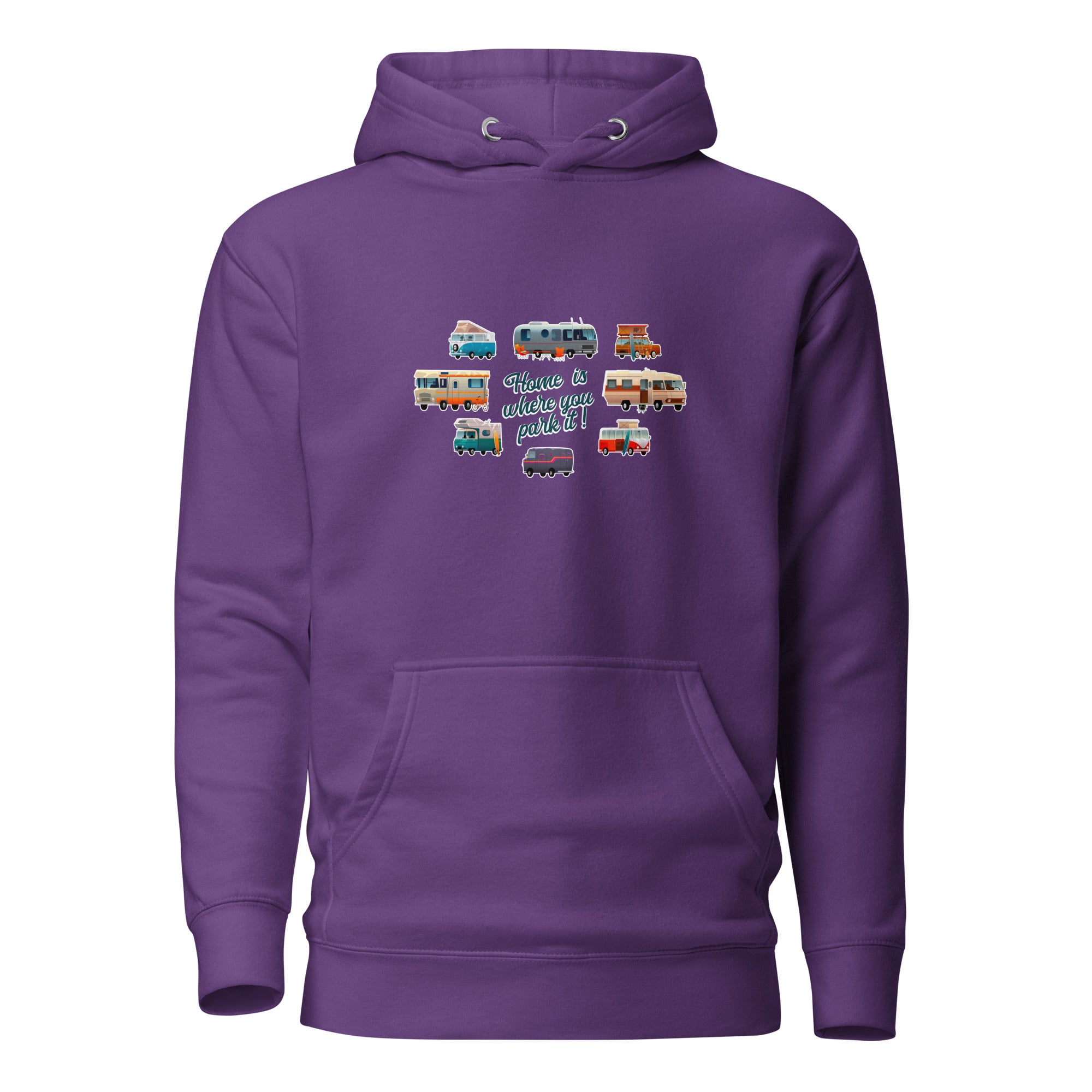 Unisex Cotton Hoodie Square Vintage Campers