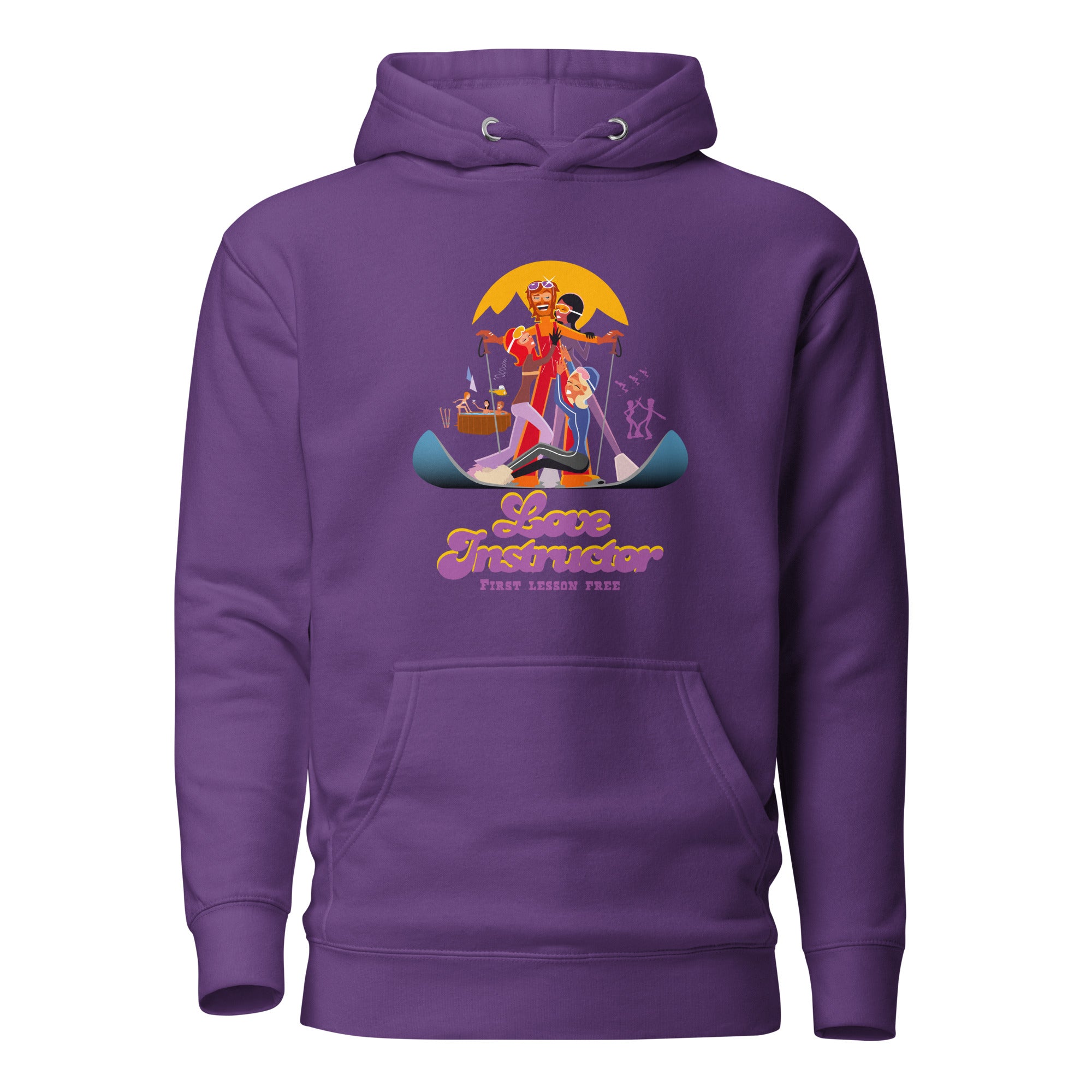 Sweat à capuche unisexe en coton Love Instructor First Lesson free