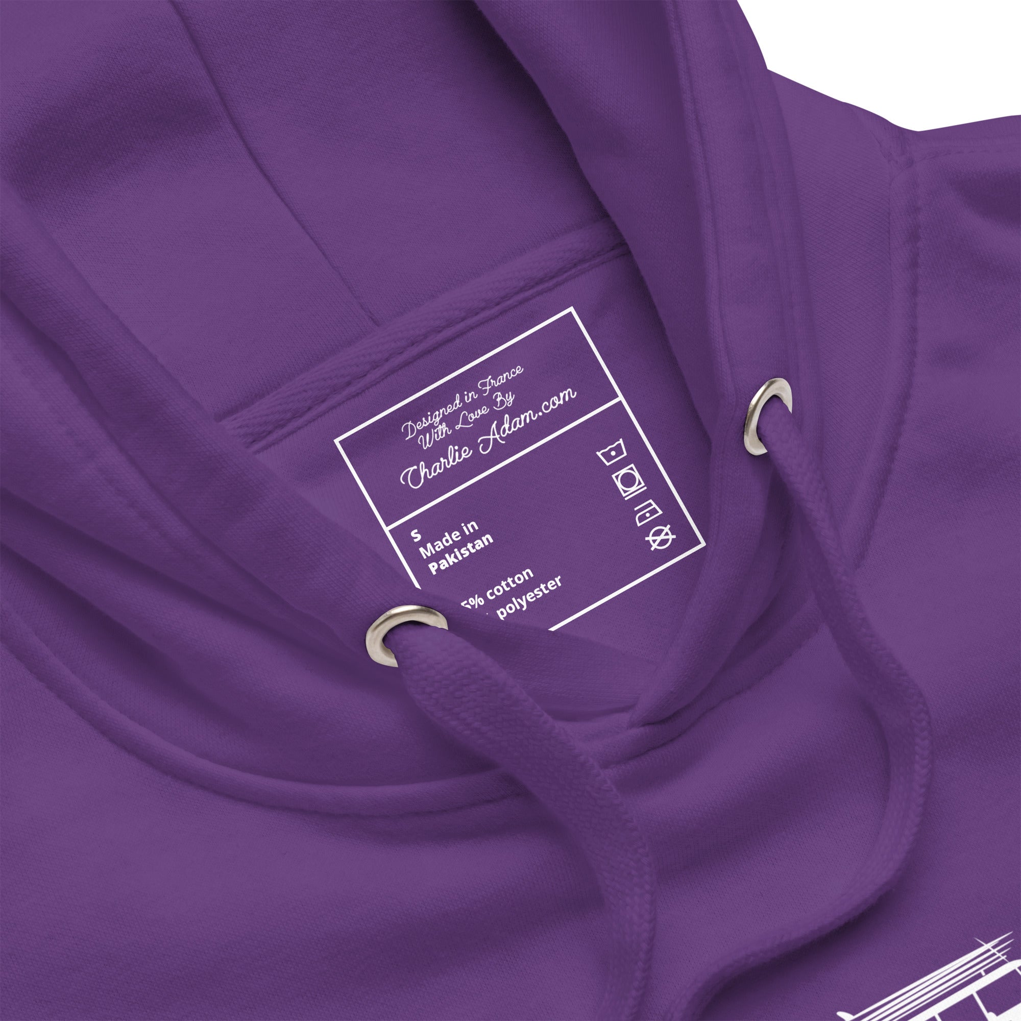 Unisex Cotton Hoodie White Surf Combi Home is where you park it
