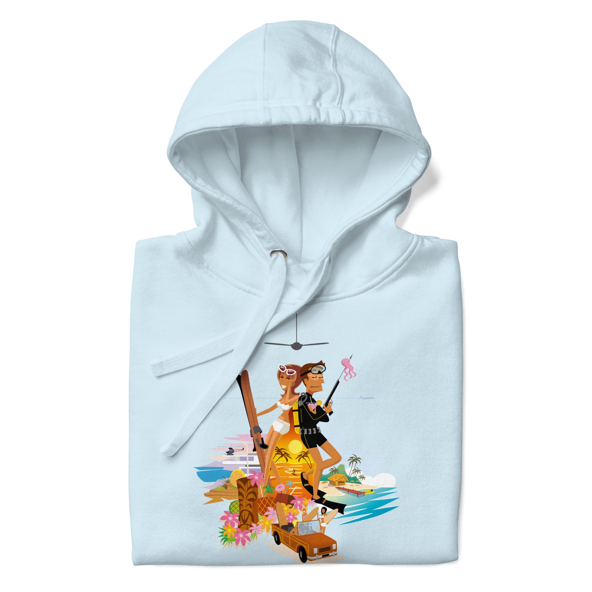 Sweat à capuche unisexe en coton License to Chill Vamos a la Playa