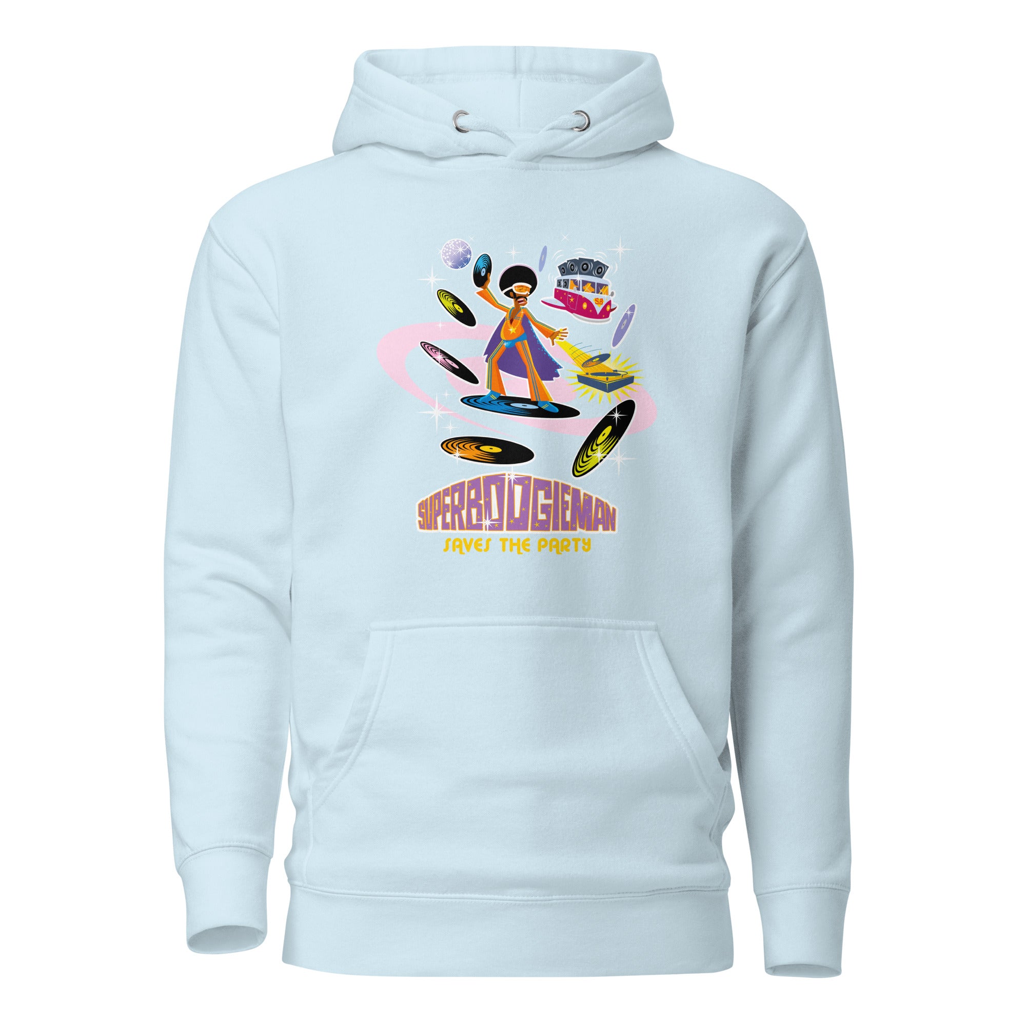 Sweat à capuche unisexe en coton Superboogieman Saves the Party