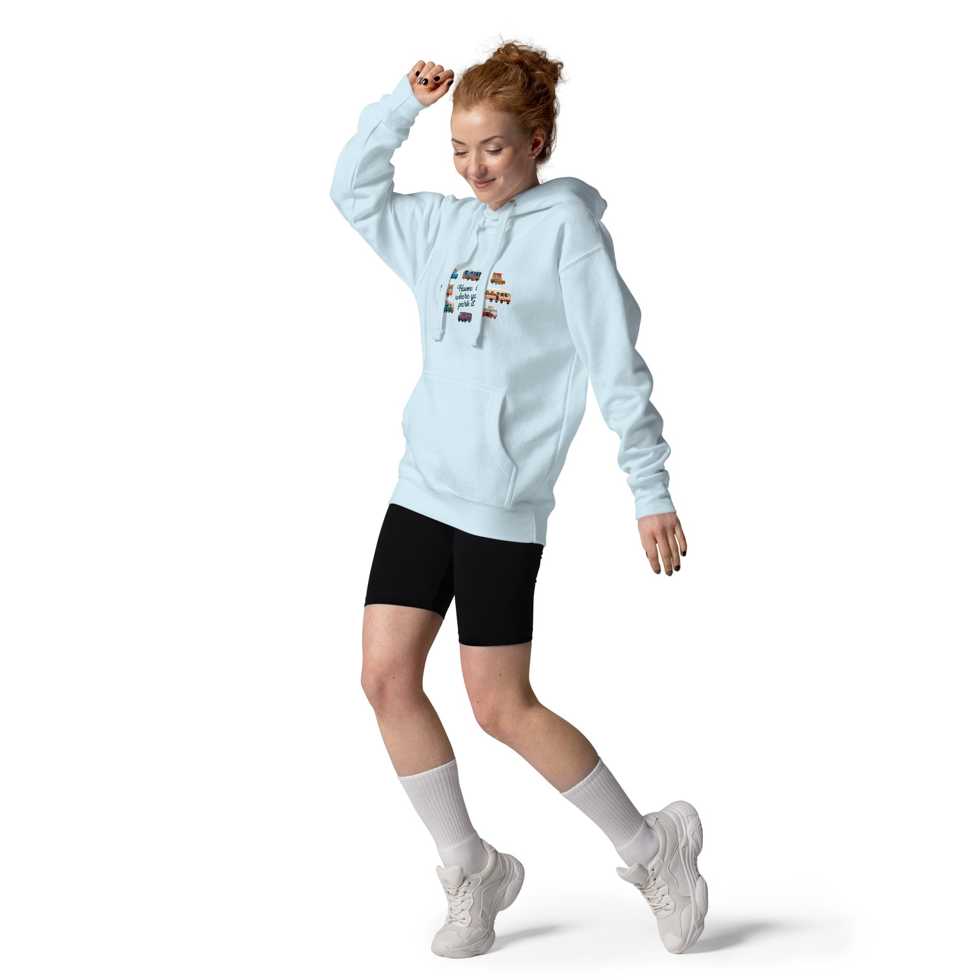 Unisex Cotton Hoodie Square Vintage Campers