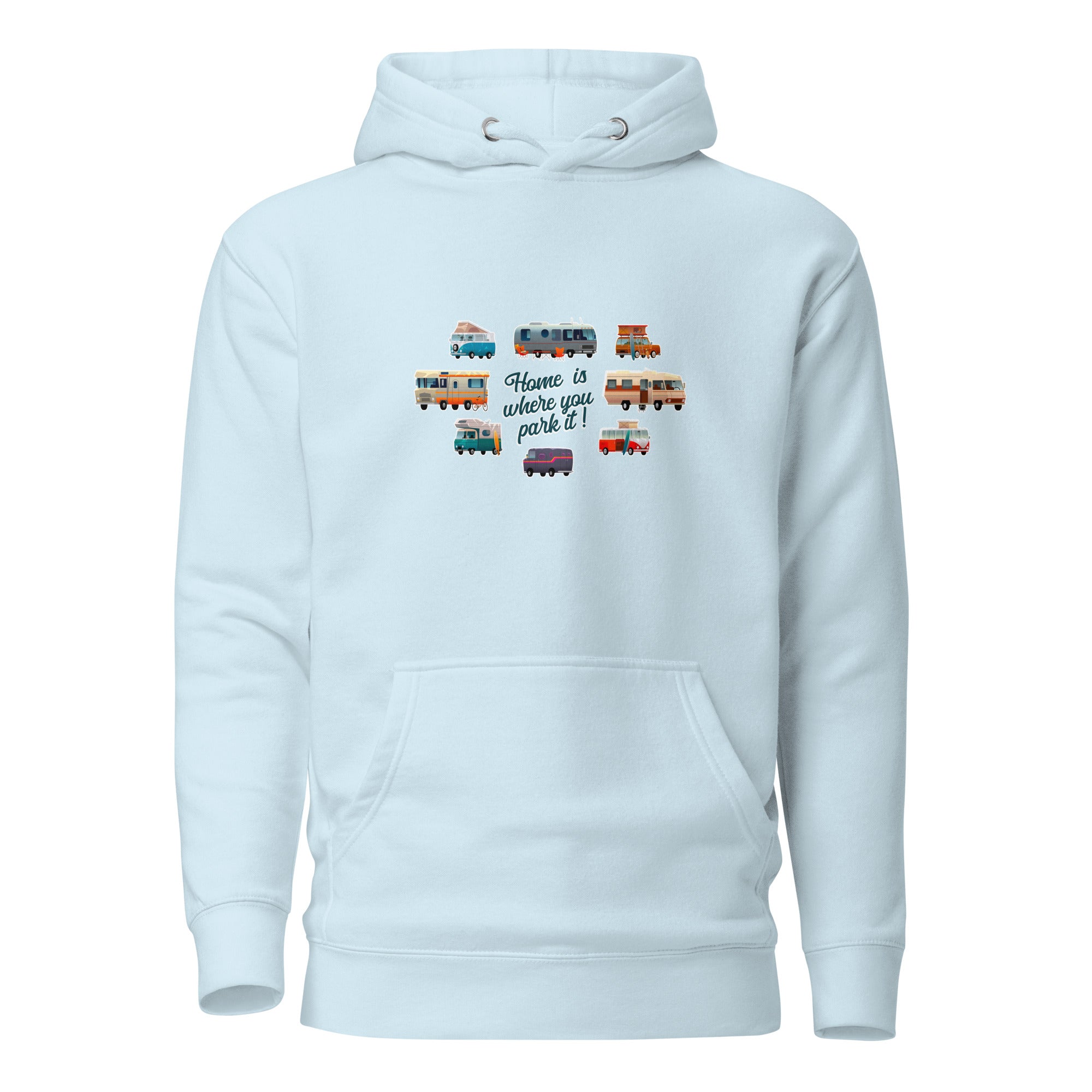 Unisex Cotton Hoodie Square Vintage Campers