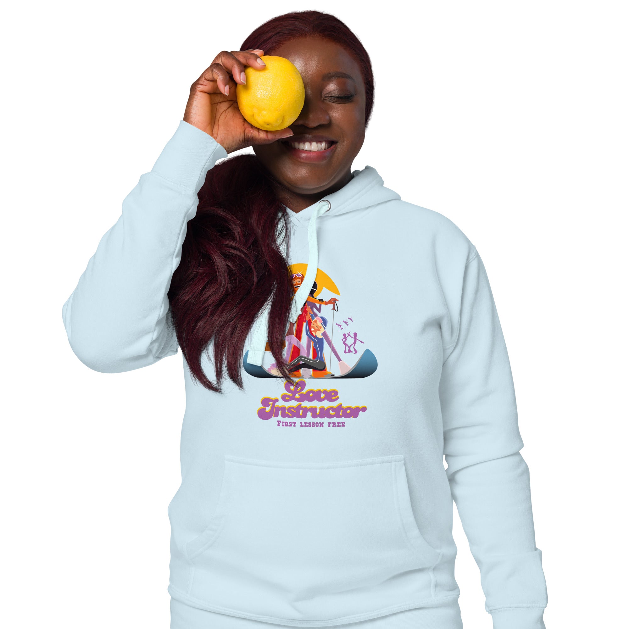 Sweat à capuche unisexe en coton Love Instructor First Lesson free