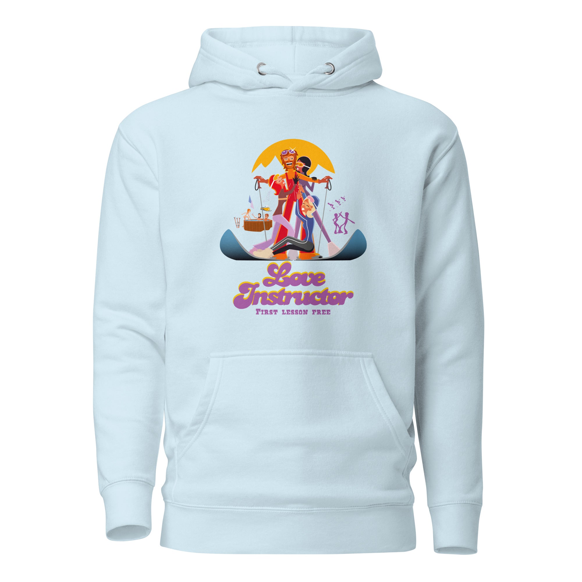 Sweat à capuche unisexe en coton Love Instructor First Lesson free