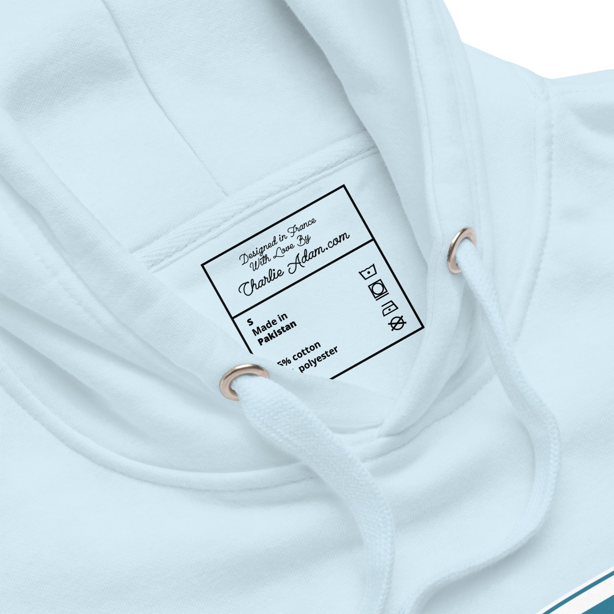 Unisex Cotton Hoodie Blue Camper Van Home is where you park it