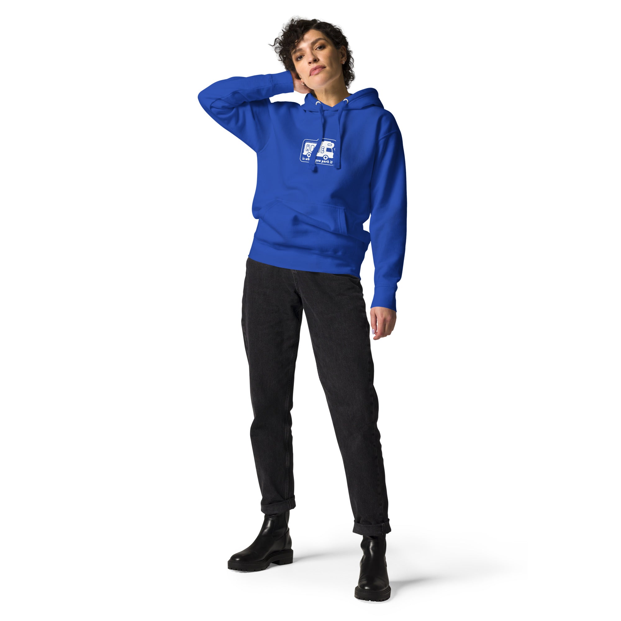 Unisex Cotton Hoodie White Camper Van Home is where you park it