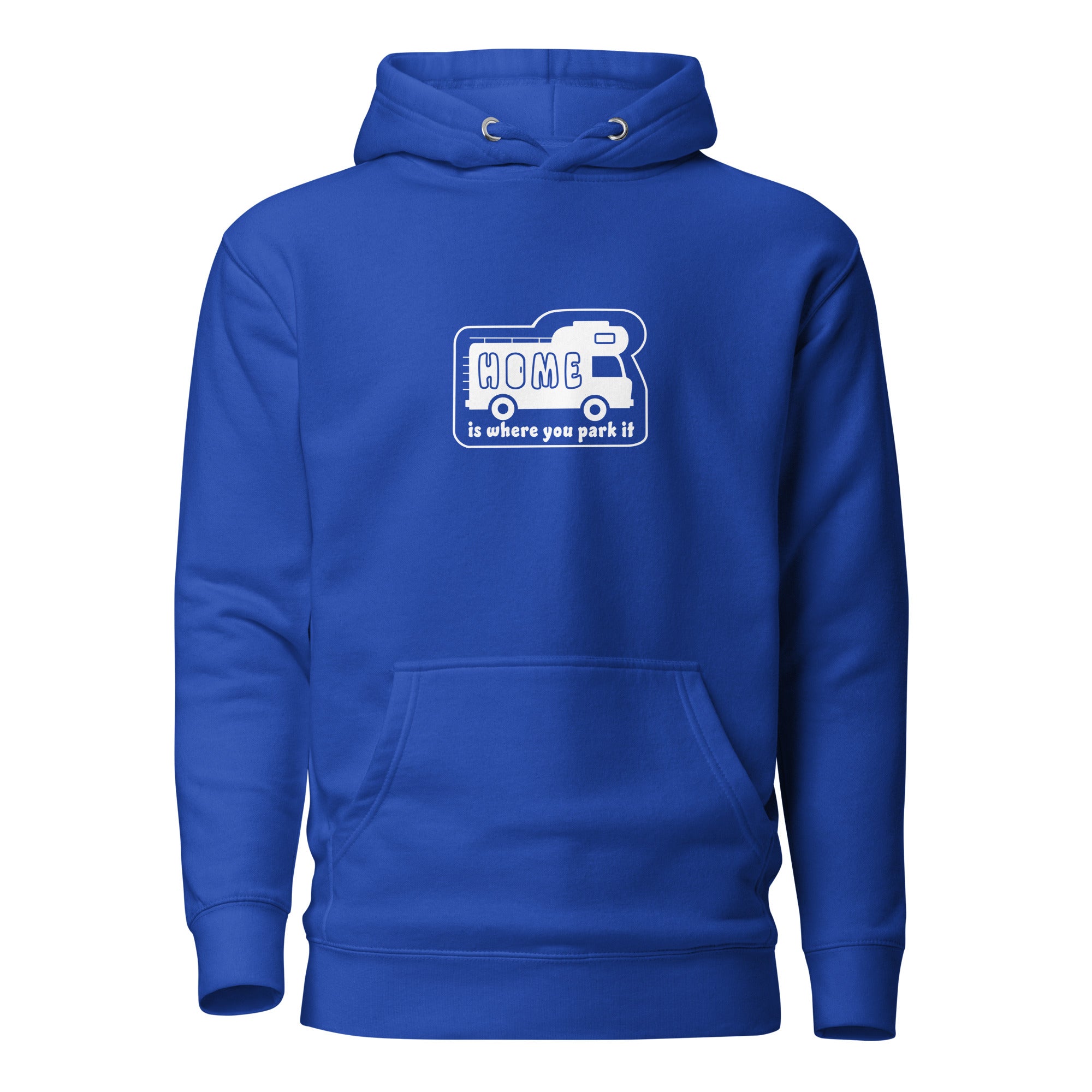 Unisex Cotton Hoodie White Camper Van Home is where you park it