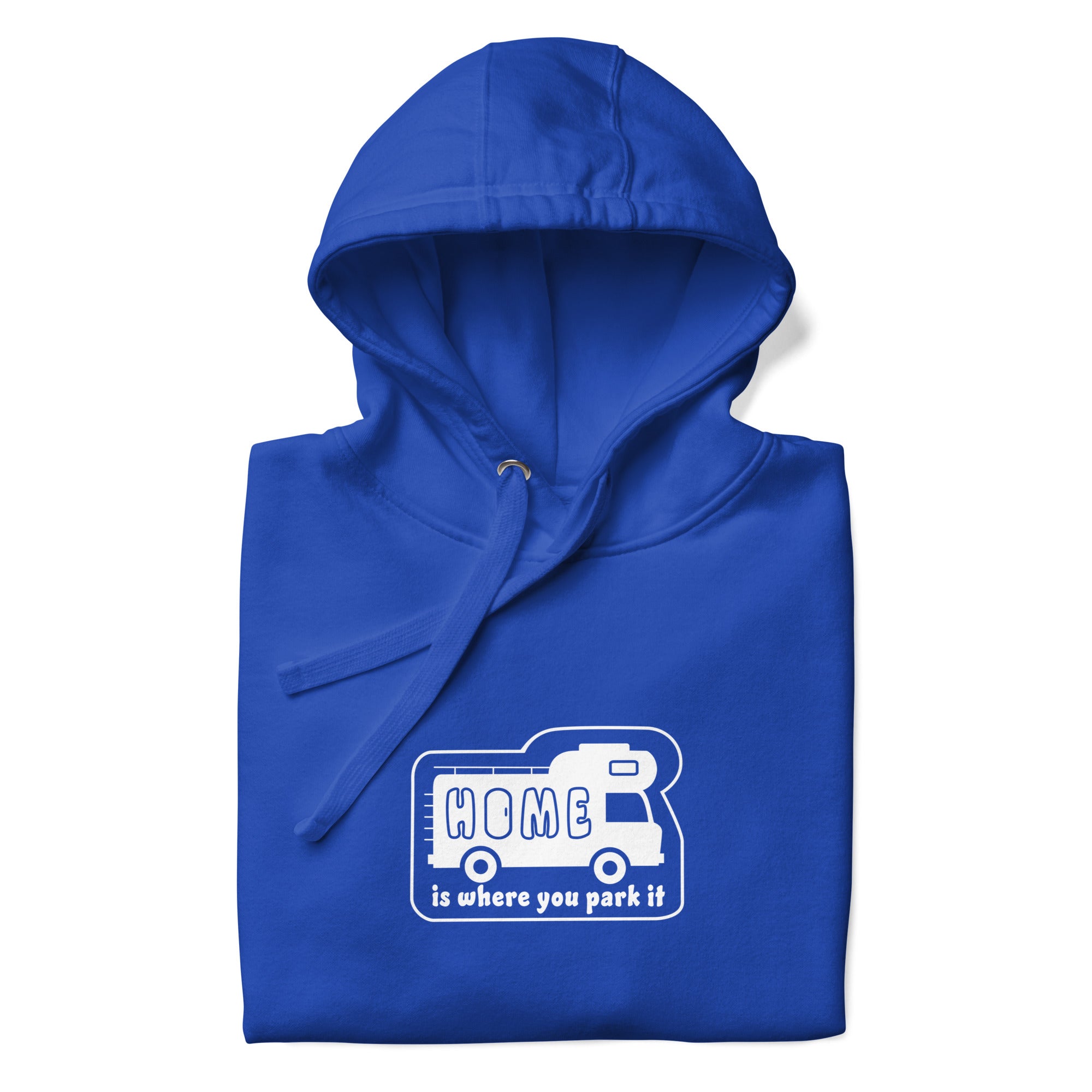 Unisex Cotton Hoodie White Camper Van Home is where you park it
