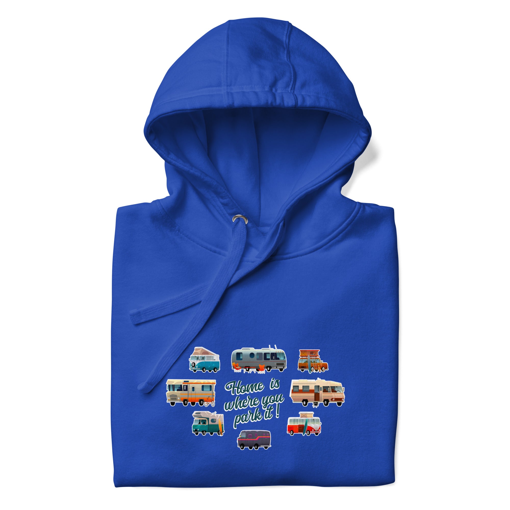 Unisex Cotton Hoodie Square Vintage Campers