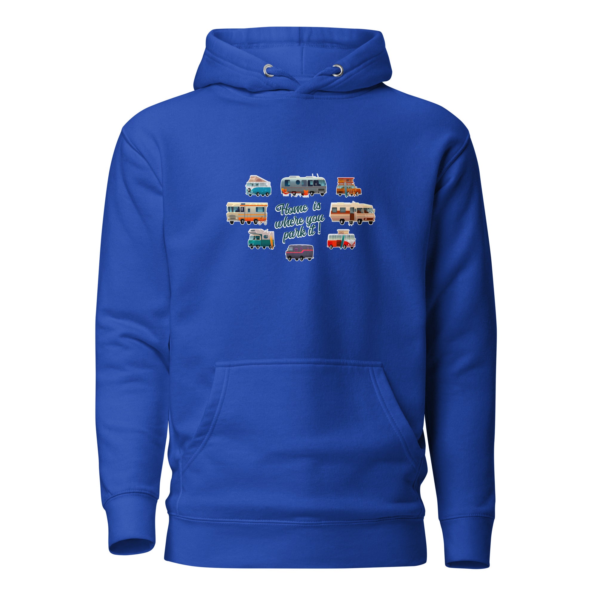 Unisex Cotton Hoodie Square Vintage Campers