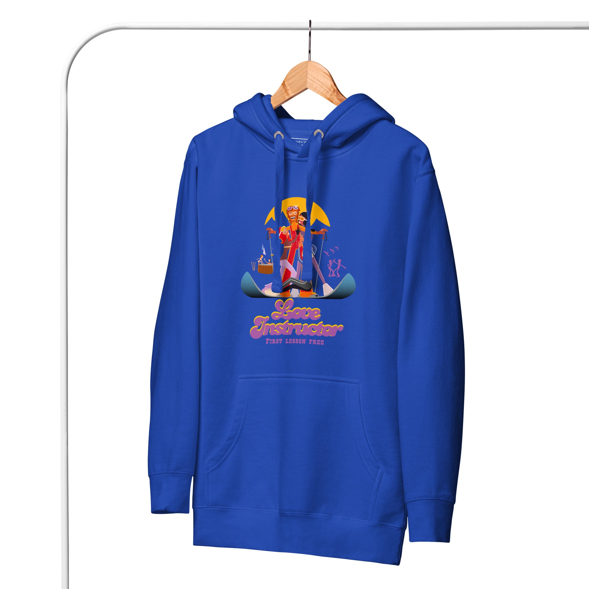Sweat à capuche unisexe en coton Love Instructor First Lesson free