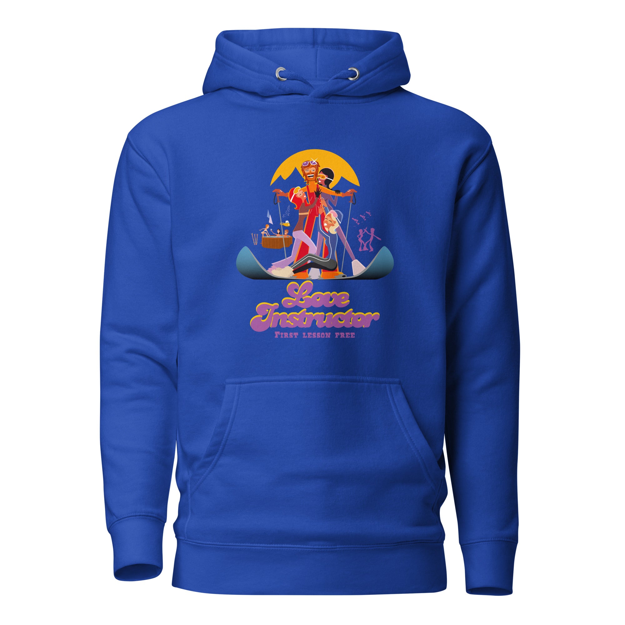 Sweat à capuche unisexe en coton Love Instructor First Lesson free