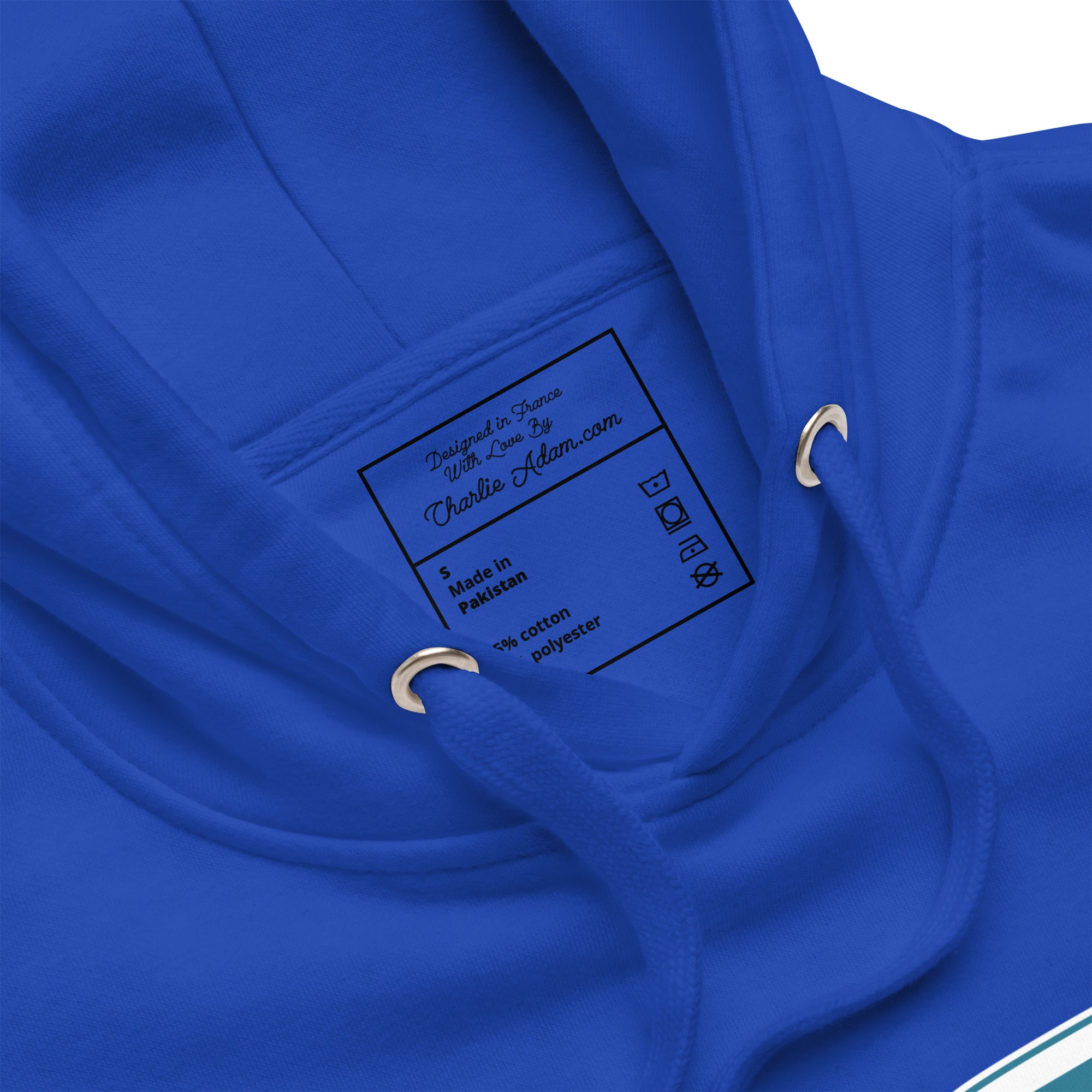 Unisex Cotton Hoodie Blue Camper Van Home is where you park it