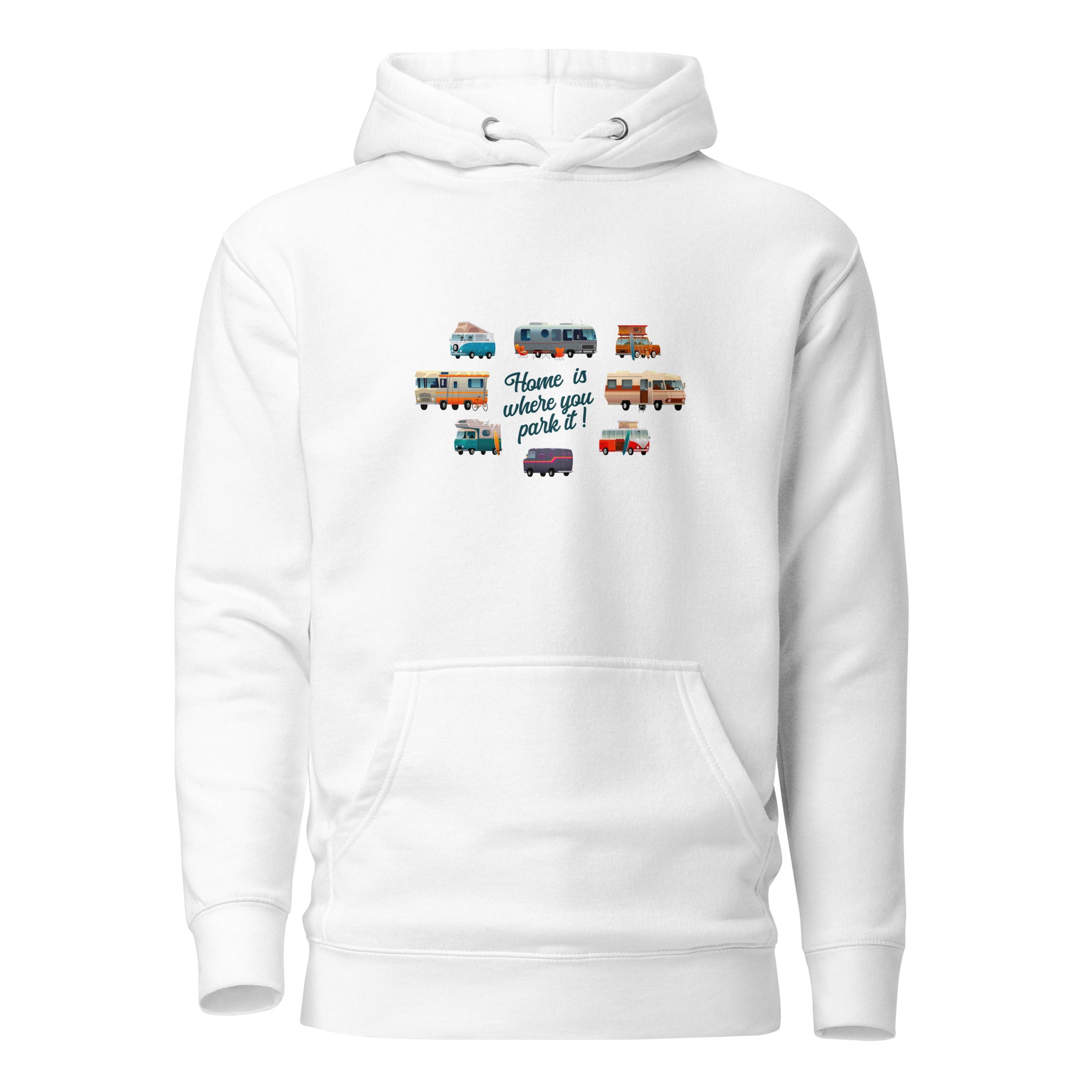 Unisex Cotton Hoodie Square Vintage Campers