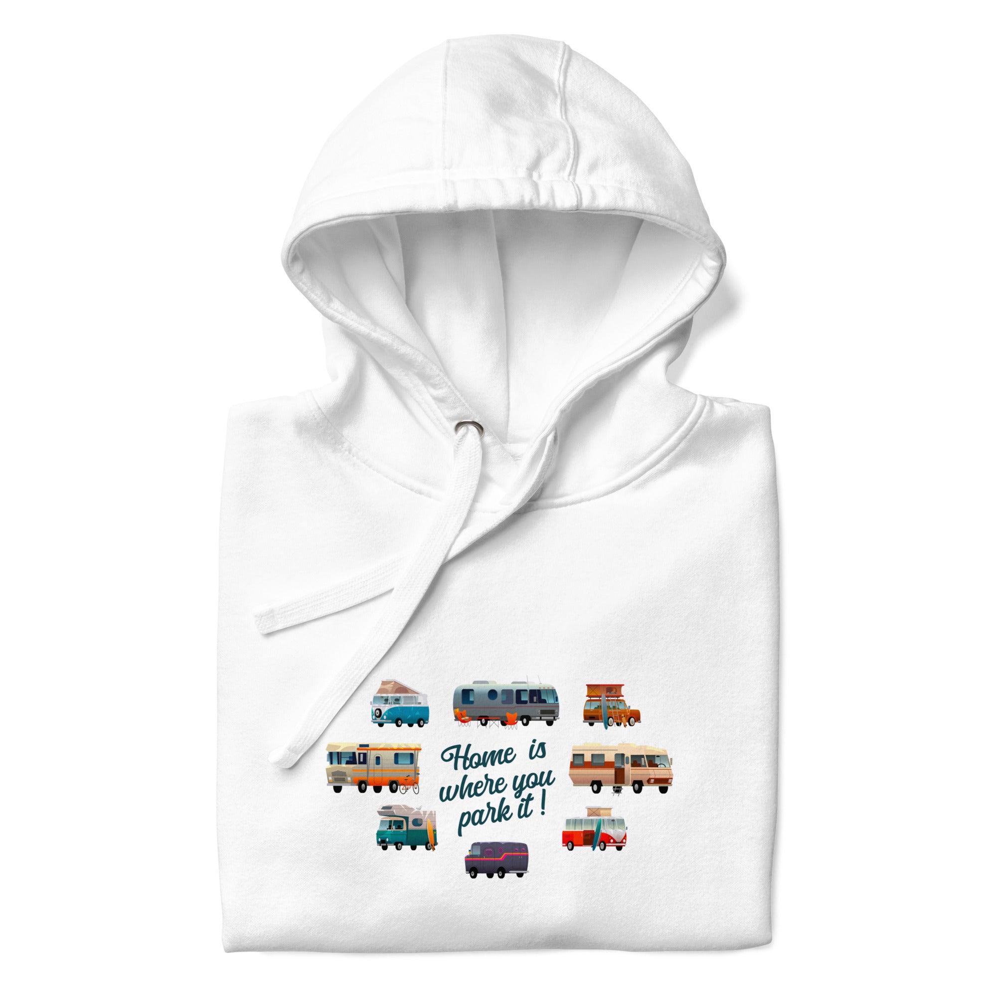 Unisex Cotton Hoodie Square Vintage Campers