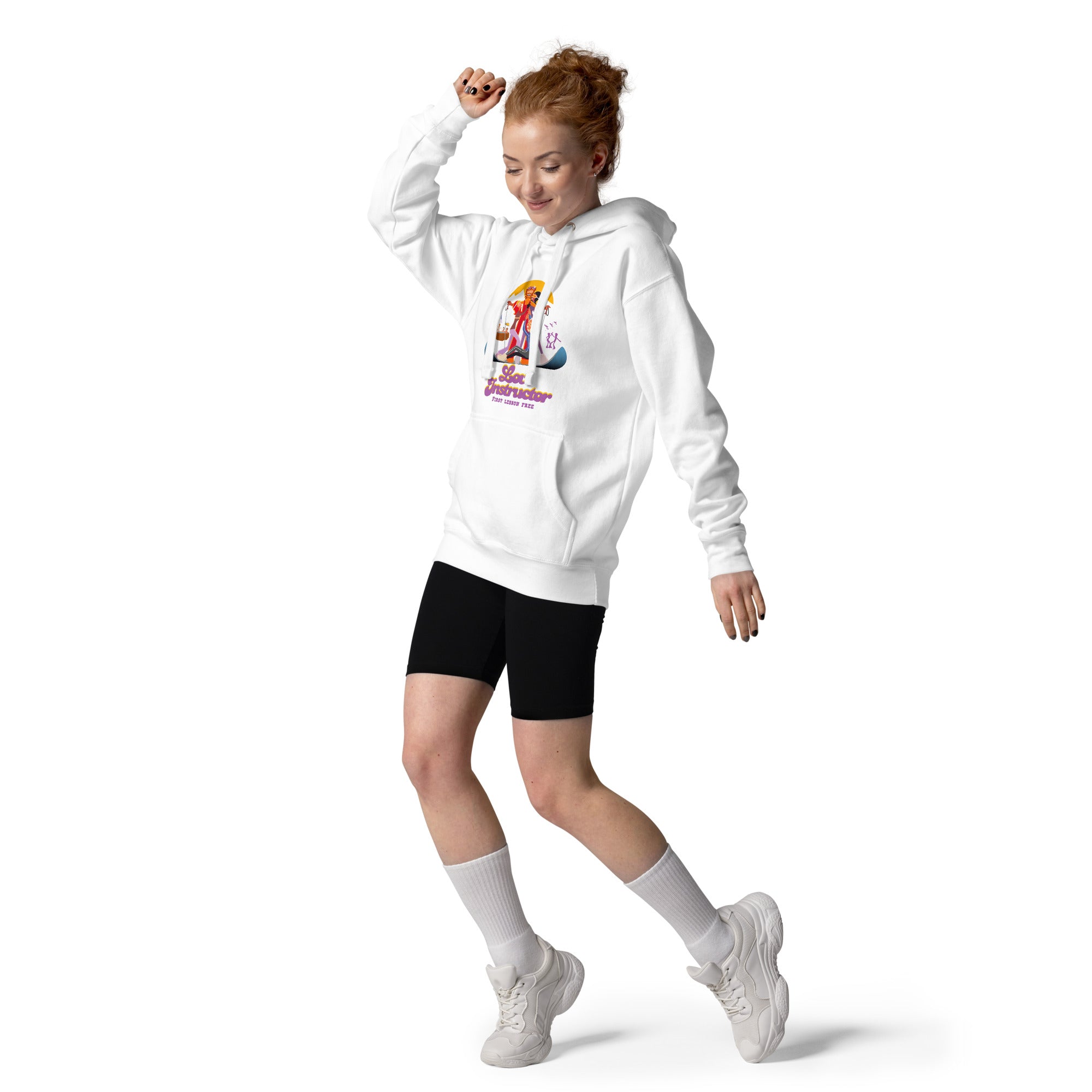 Sweat à capuche unisexe en coton Love Instructor First Lesson free