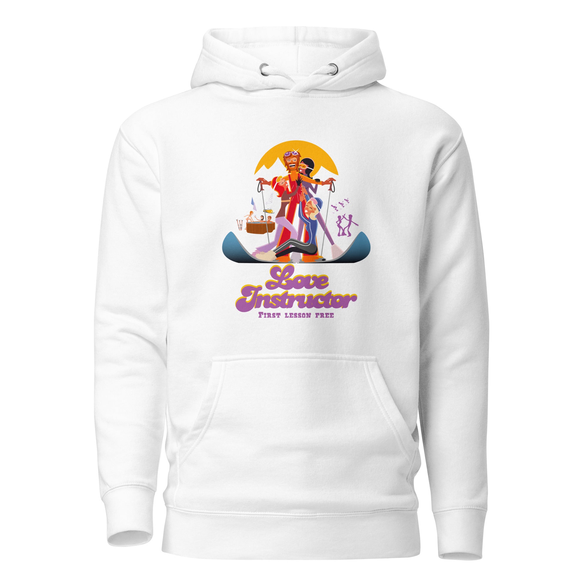Sweat à capuche unisexe en coton Love Instructor First Lesson free