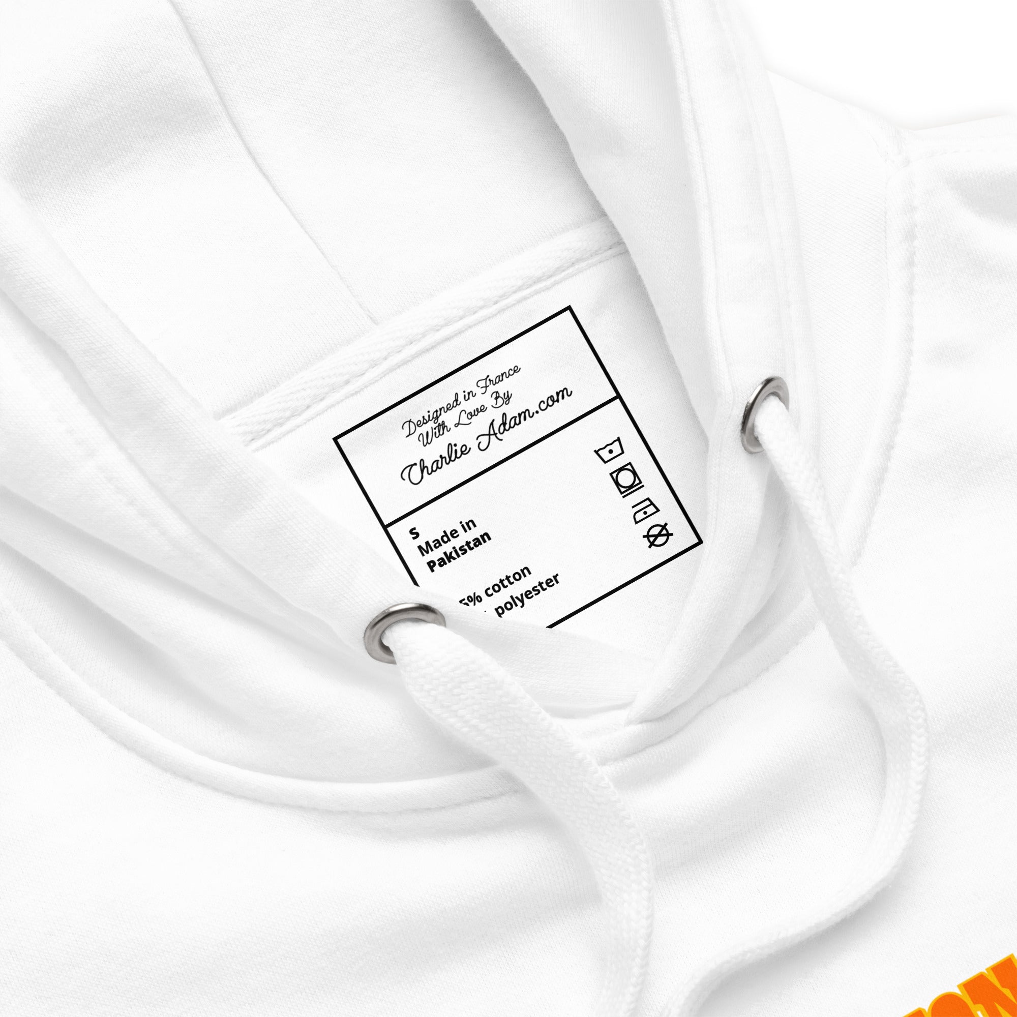 Sweat à capuche unisexe en coton Sauvons les Tires-fesses (face & dos)