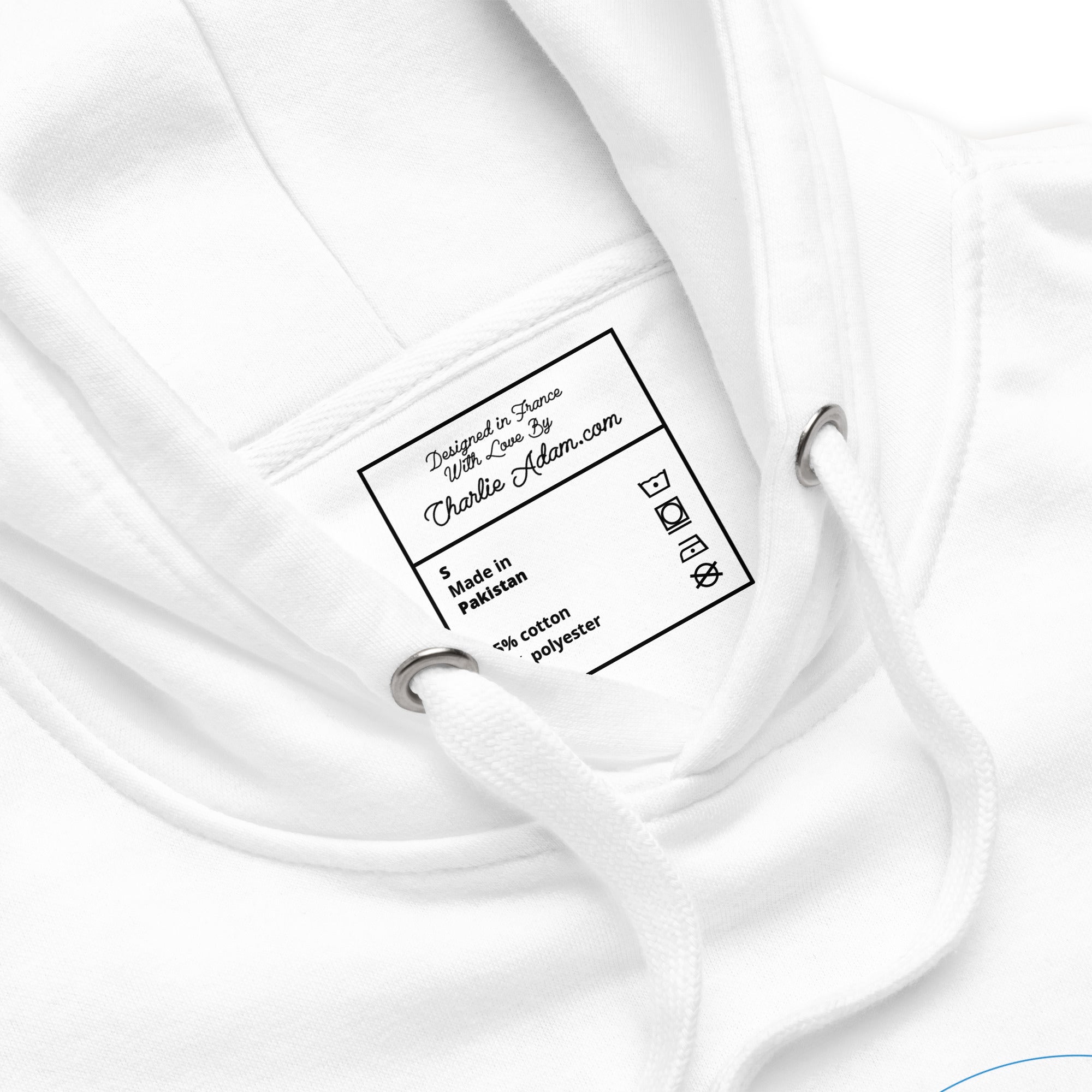 Sweat à capuche unisexe en coton Peace, Love and Fresh Snow