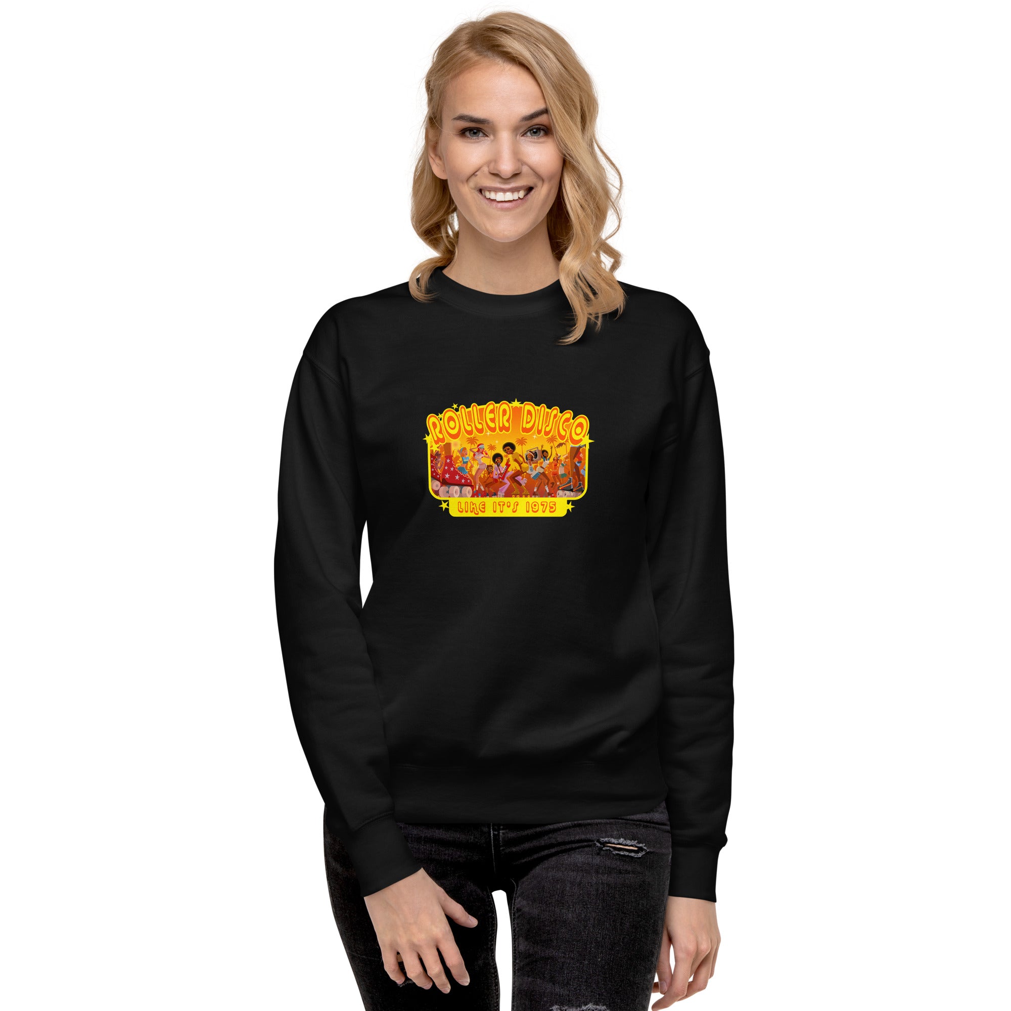 Sweatshirt premium unisexe Roller Disco 1975
