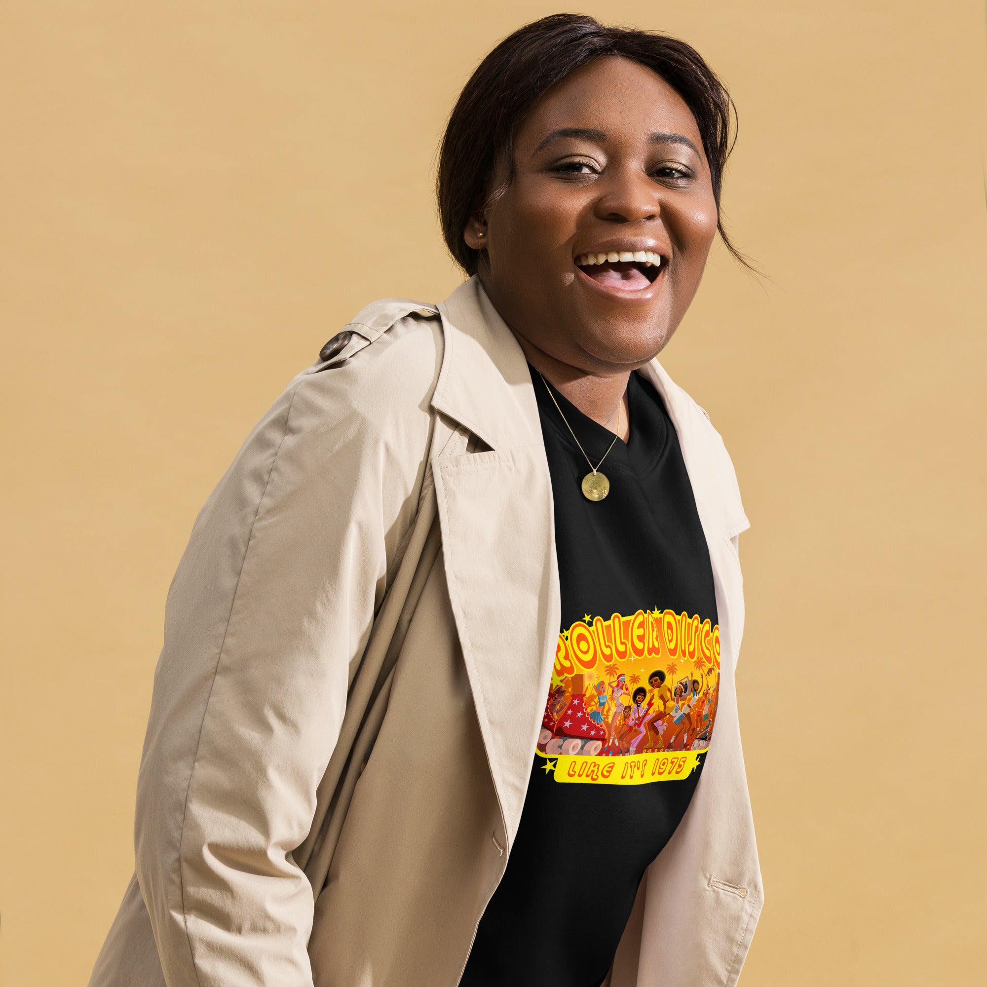 Sweatshirt premium unisexe Roller Disco 1975