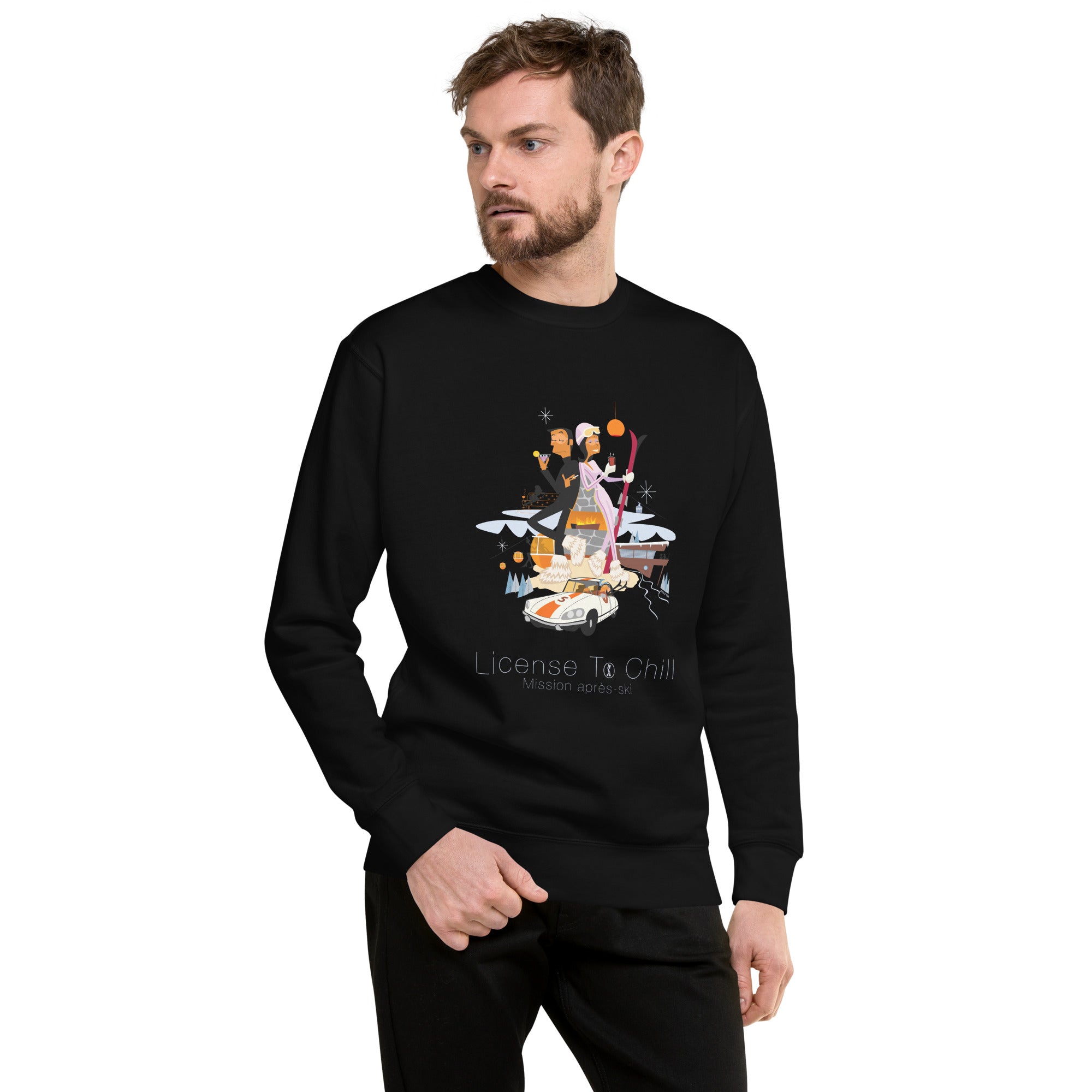 Sweatshirt premium unisexe License To Chill Mission Après-Ski