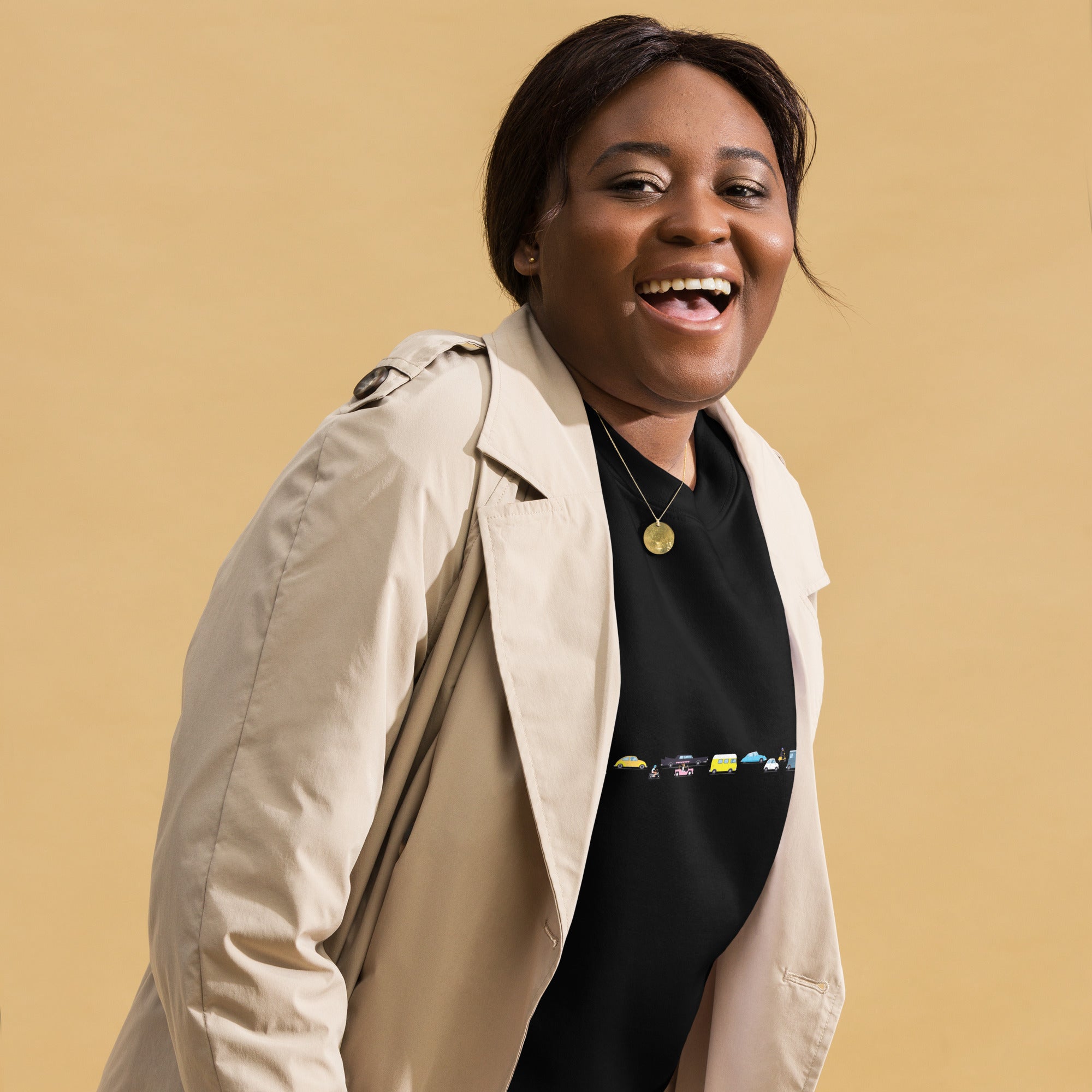 Sweatshirt premium unisexe Vintage Cars Traffic Jam