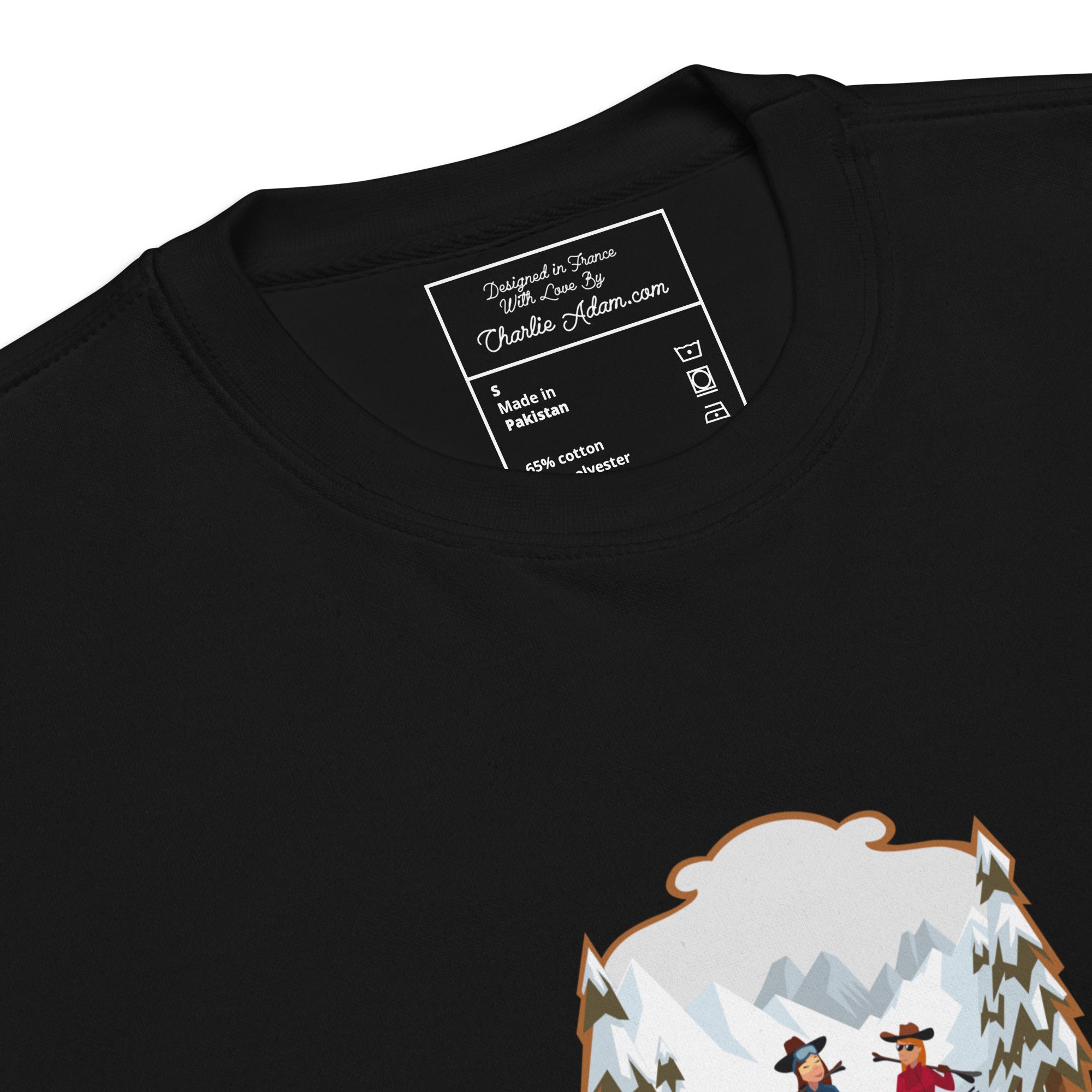 Sweatshirt premium unisexe The Skiing Cowgirl