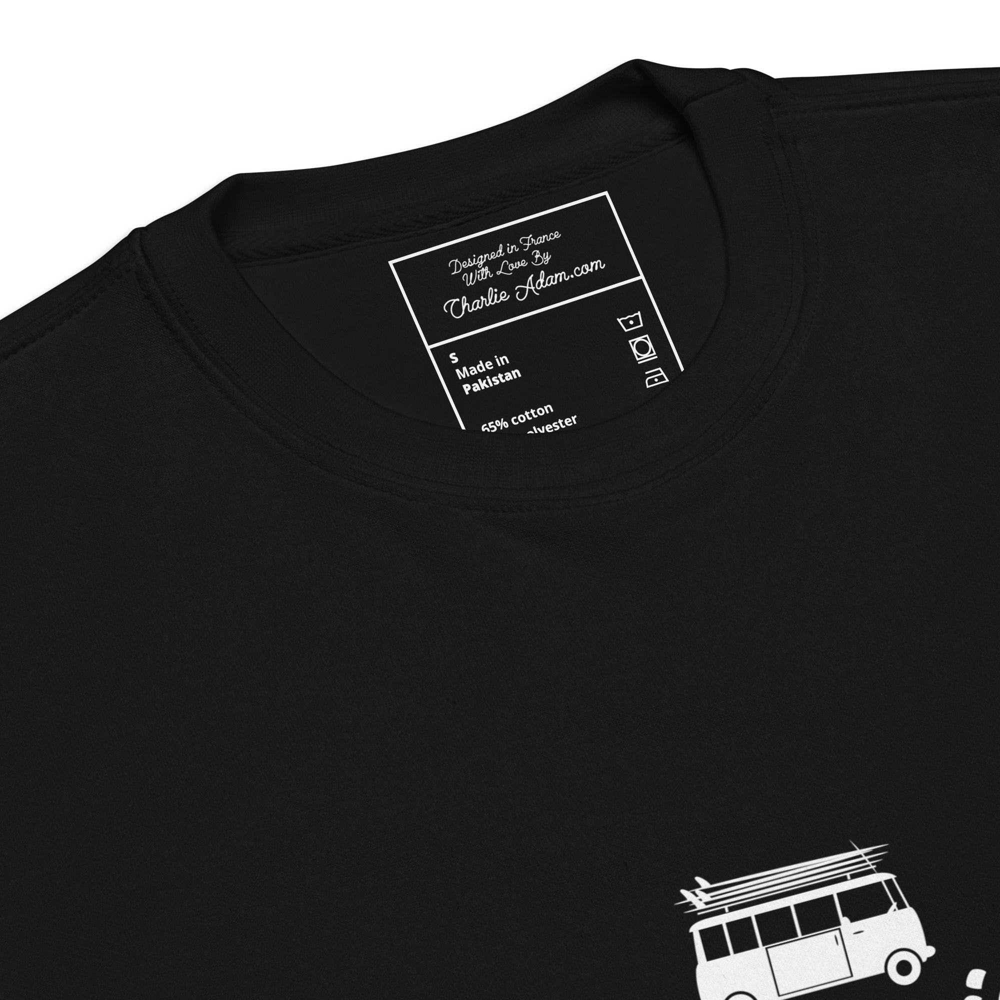 Sweatshirt premium unisexe White Surf Combi Home is where you park it