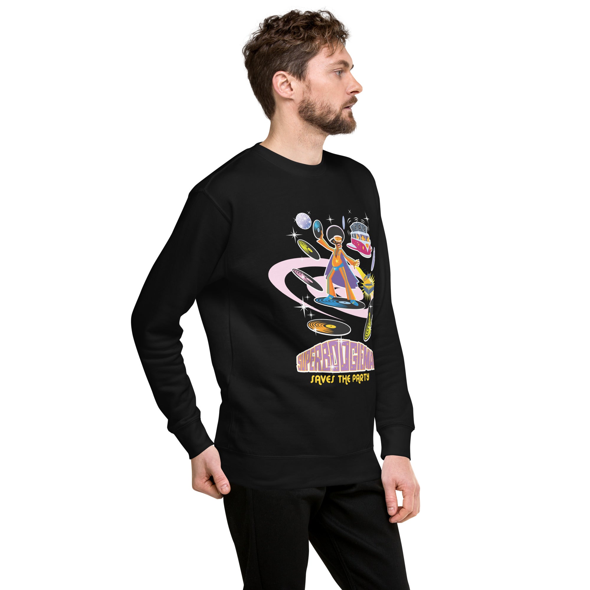 Unisex Premium Sweatshirt Superboogieman Saves the Party