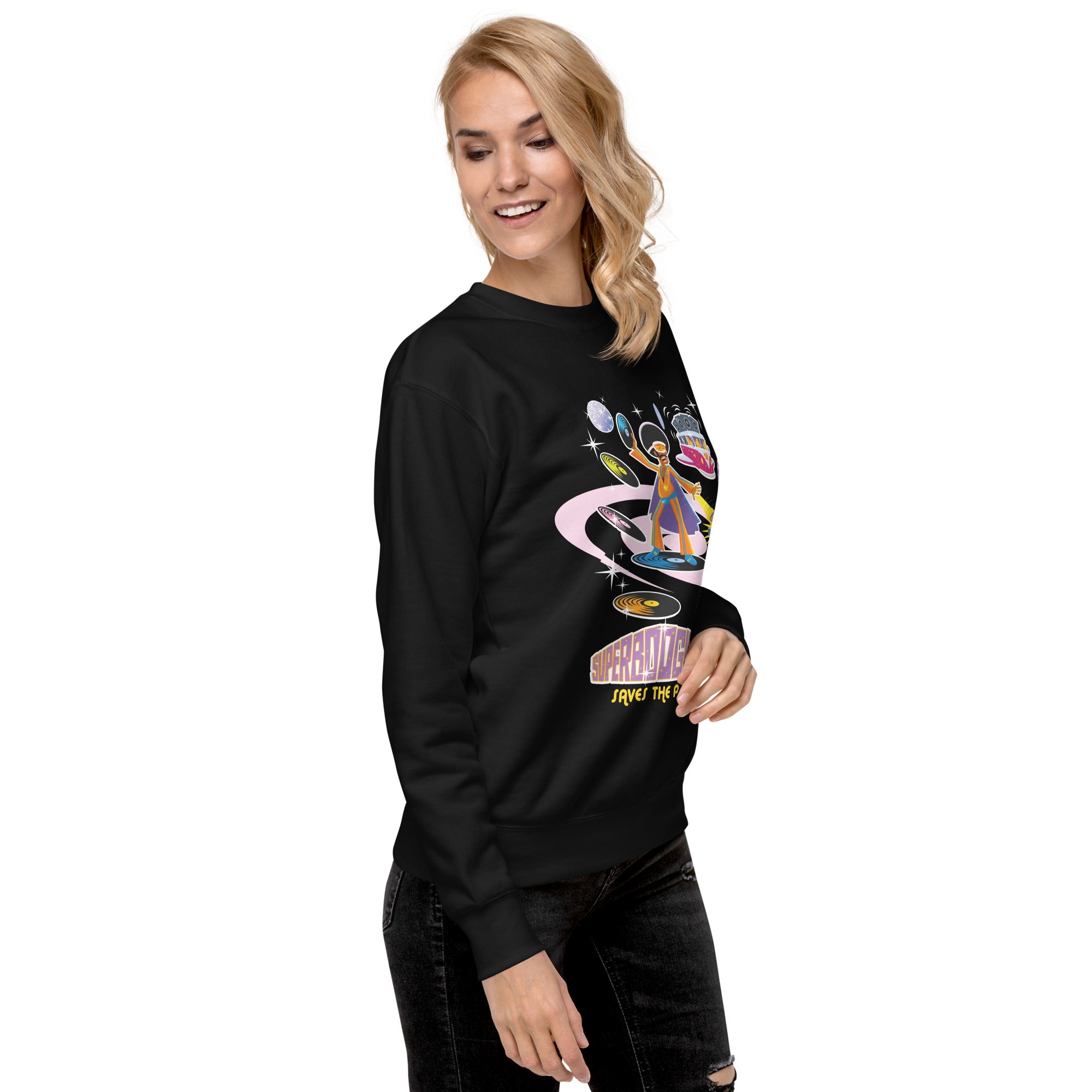 Unisex Premium Sweatshirt Superboogieman Saves the Party