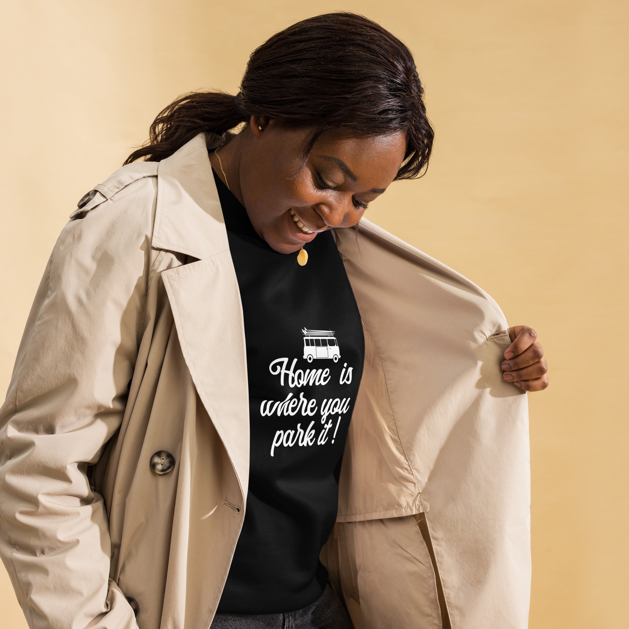 Sweatshirt premium unisexe White Surf Combi Home is where you park it
