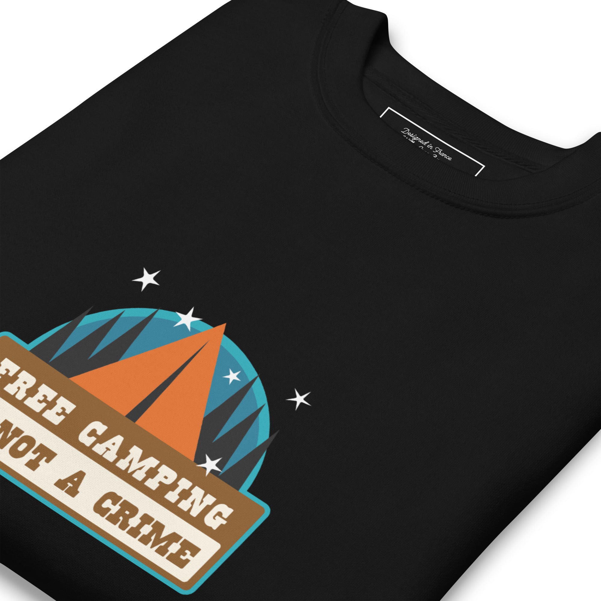 Sweatshirt premium unisexe Free camping is not a crime graphic